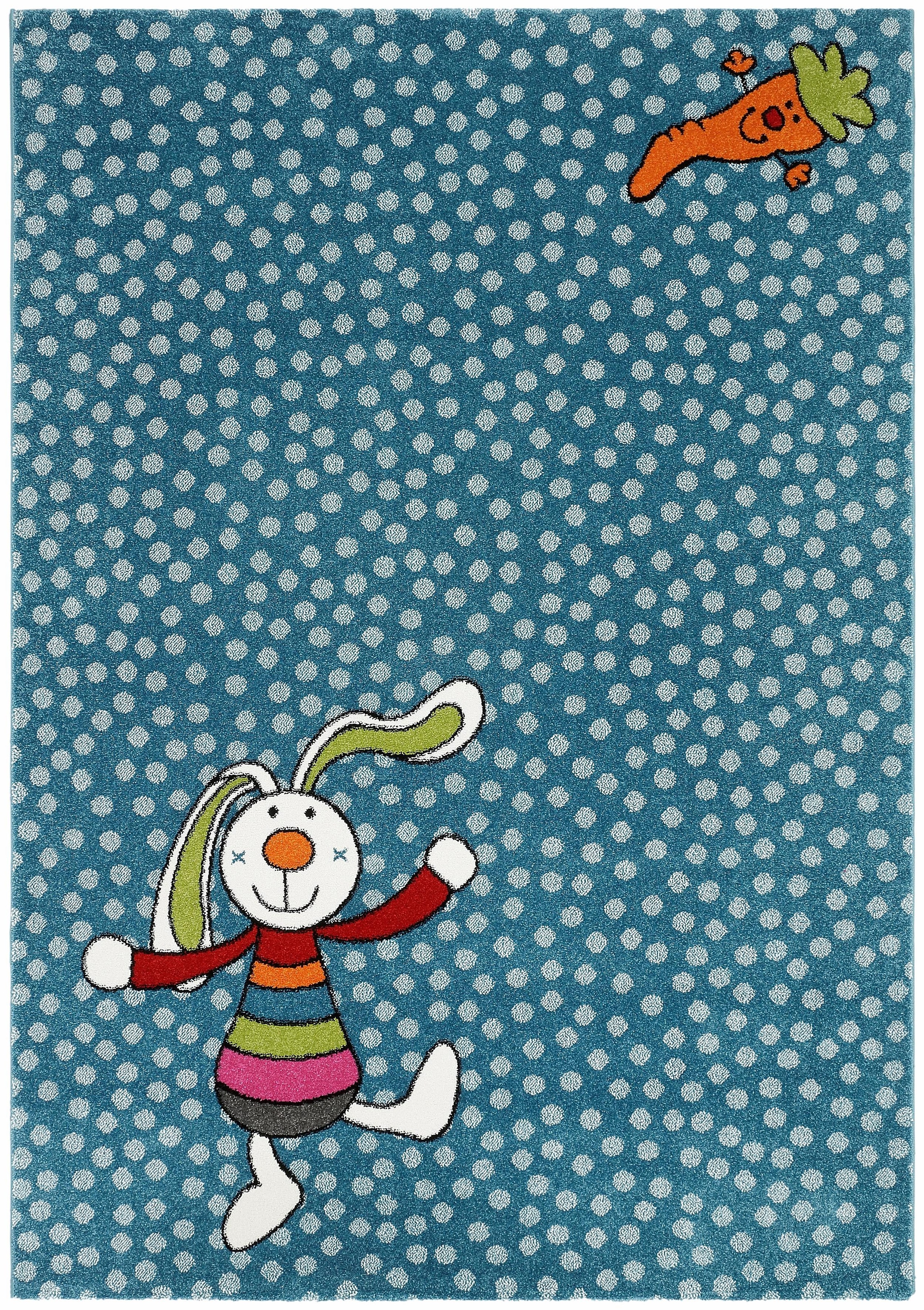 Sigikid Kinderteppich »Rainbow Rabbit« rechteckig 13 mm Höhe