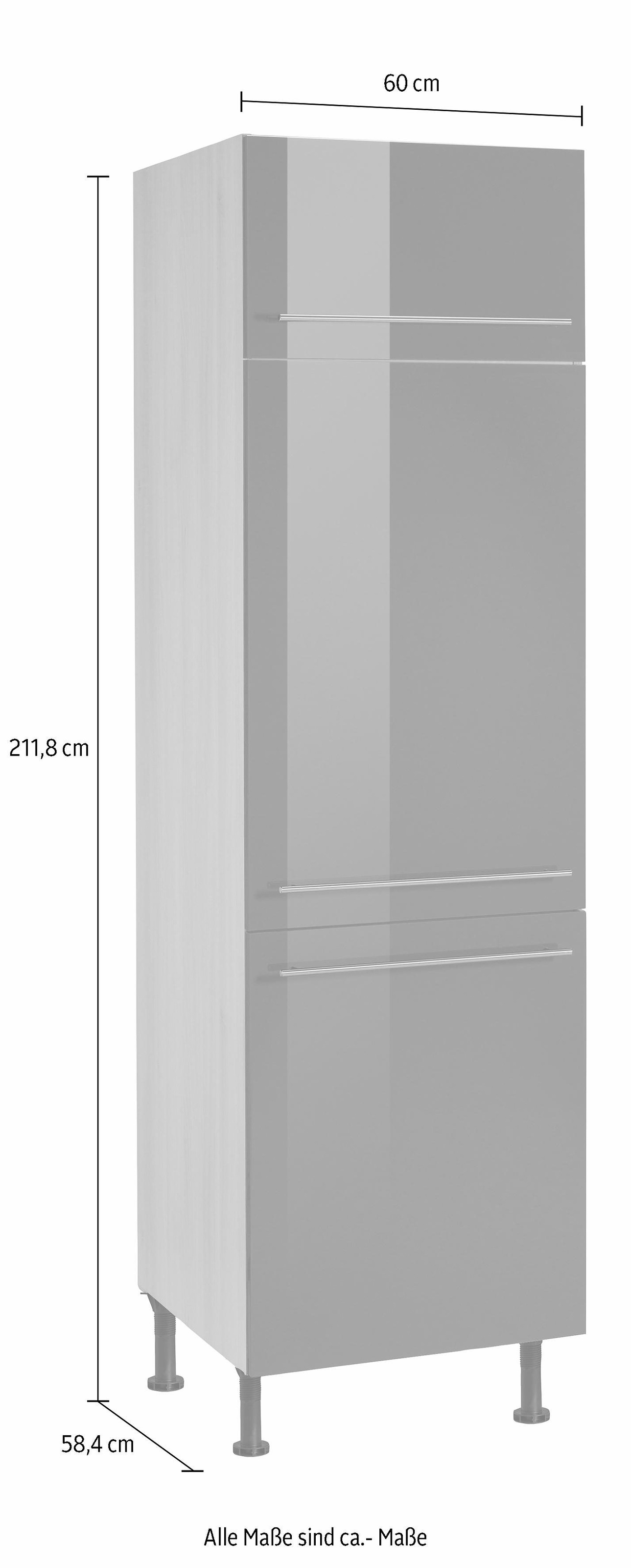 60 mit hoch, breit, Kühlumbauschrank OPTIFIT »Bern«, cm höhenverstellbaren cm bequem 212 Stellfüßen bestellen