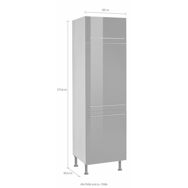 OPTIFIT Kühlumbauschrank »Bern«, 60 cm breit, 212 cm hoch, mit höhenverstellbaren  Stellfüßen bequem bestellen