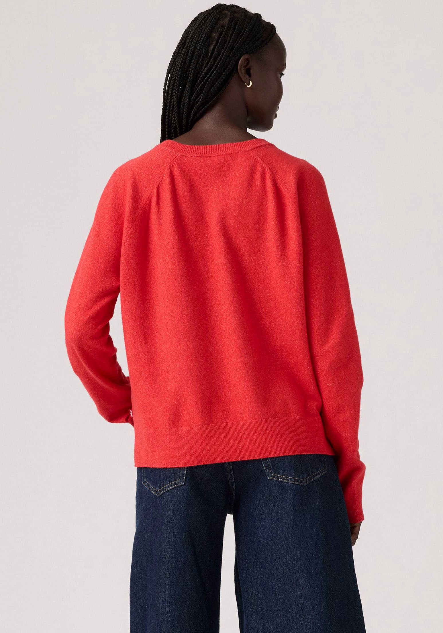 Levi's® V-Ausschnitt-Pullover »TARA SUPER SOFT V«, im Bund beidseitig mit kurzem Schlitz