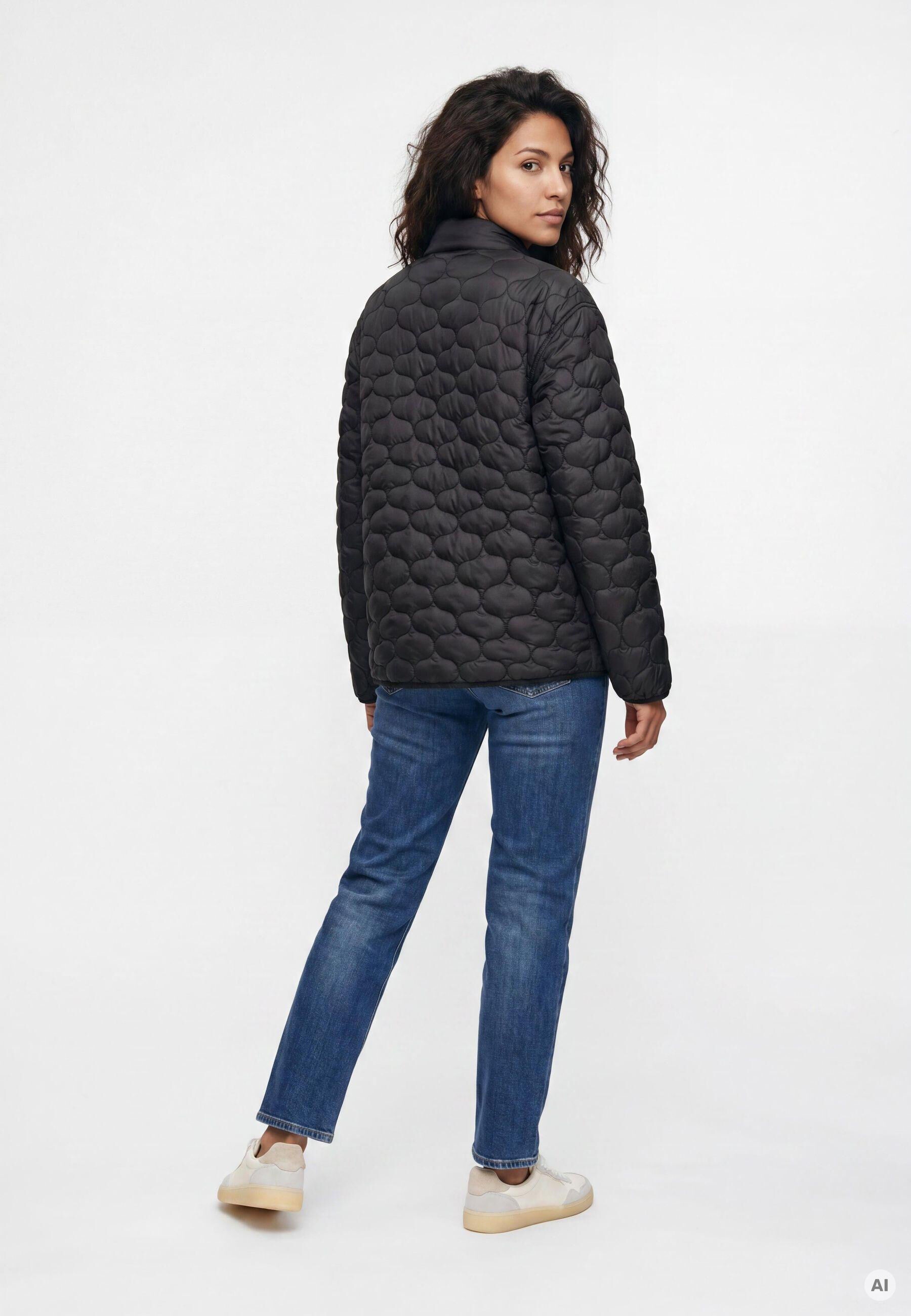 Milestone Steppjacke »MSMeadow solid« ohne Kapuze zum Wenden im Wellenstepp