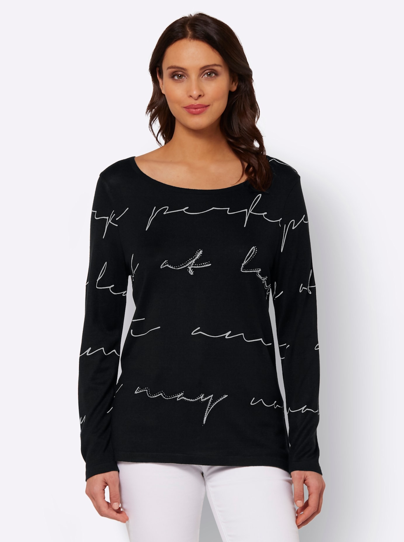 Inspirationen Strickpullover »Rundhals-Pullover«