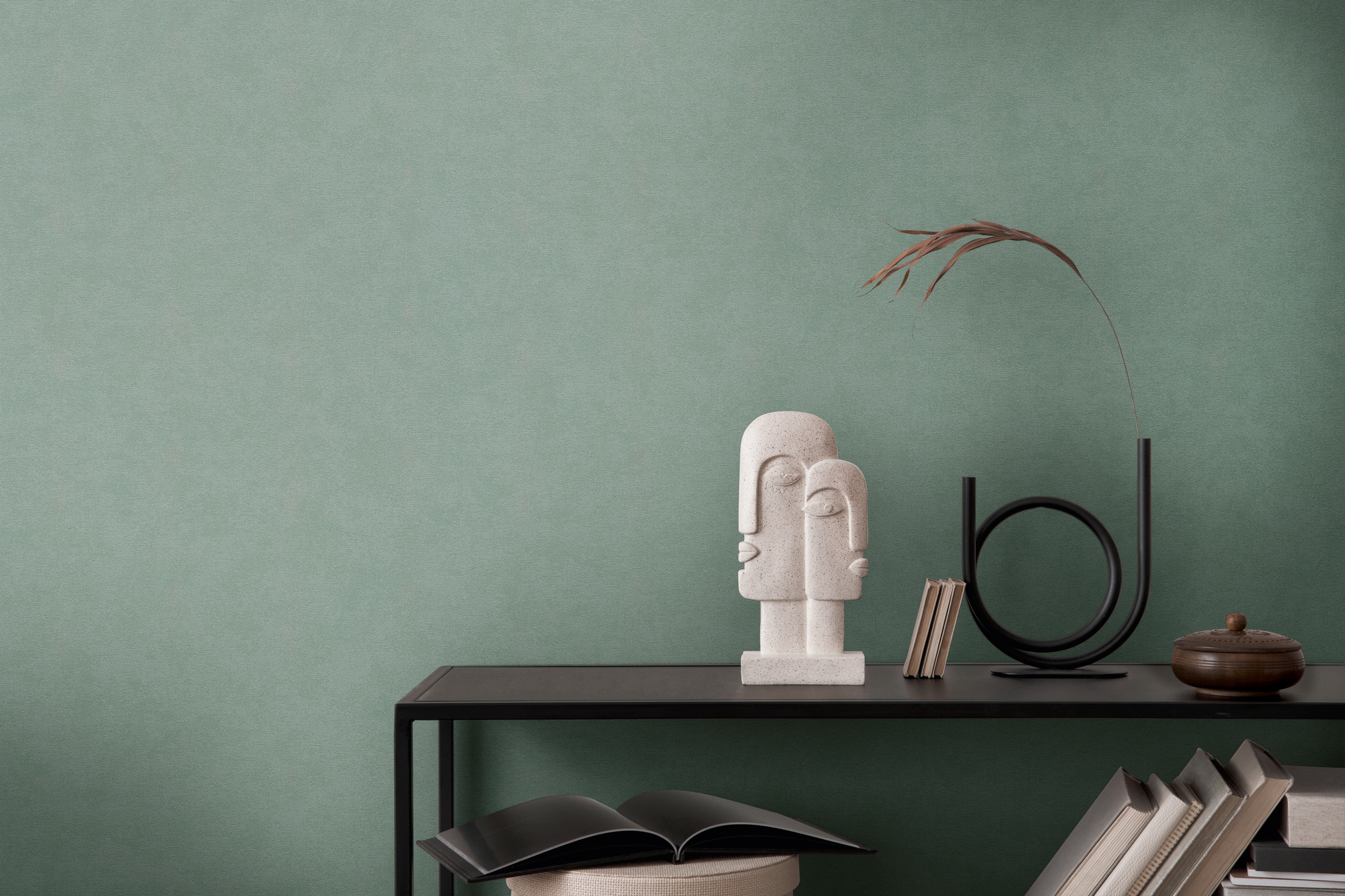 A.S. Création Vliestapete »French Affair einfarbige Tapete Unitapete minimalistisch Landhaus« matt glatt Vliestapete Uni für Schlafzimmer Küche Wohnzimmer Uni Design modern