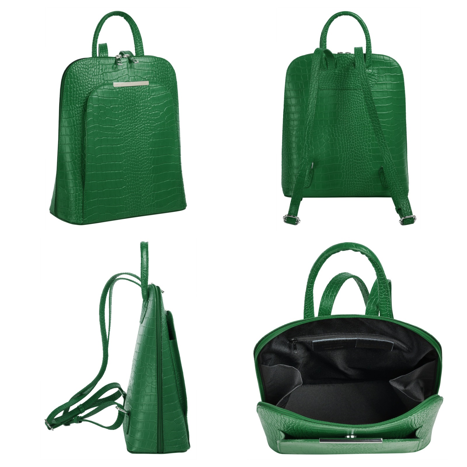 Cluty Cityrucksack, echt Leder, Made in Italy