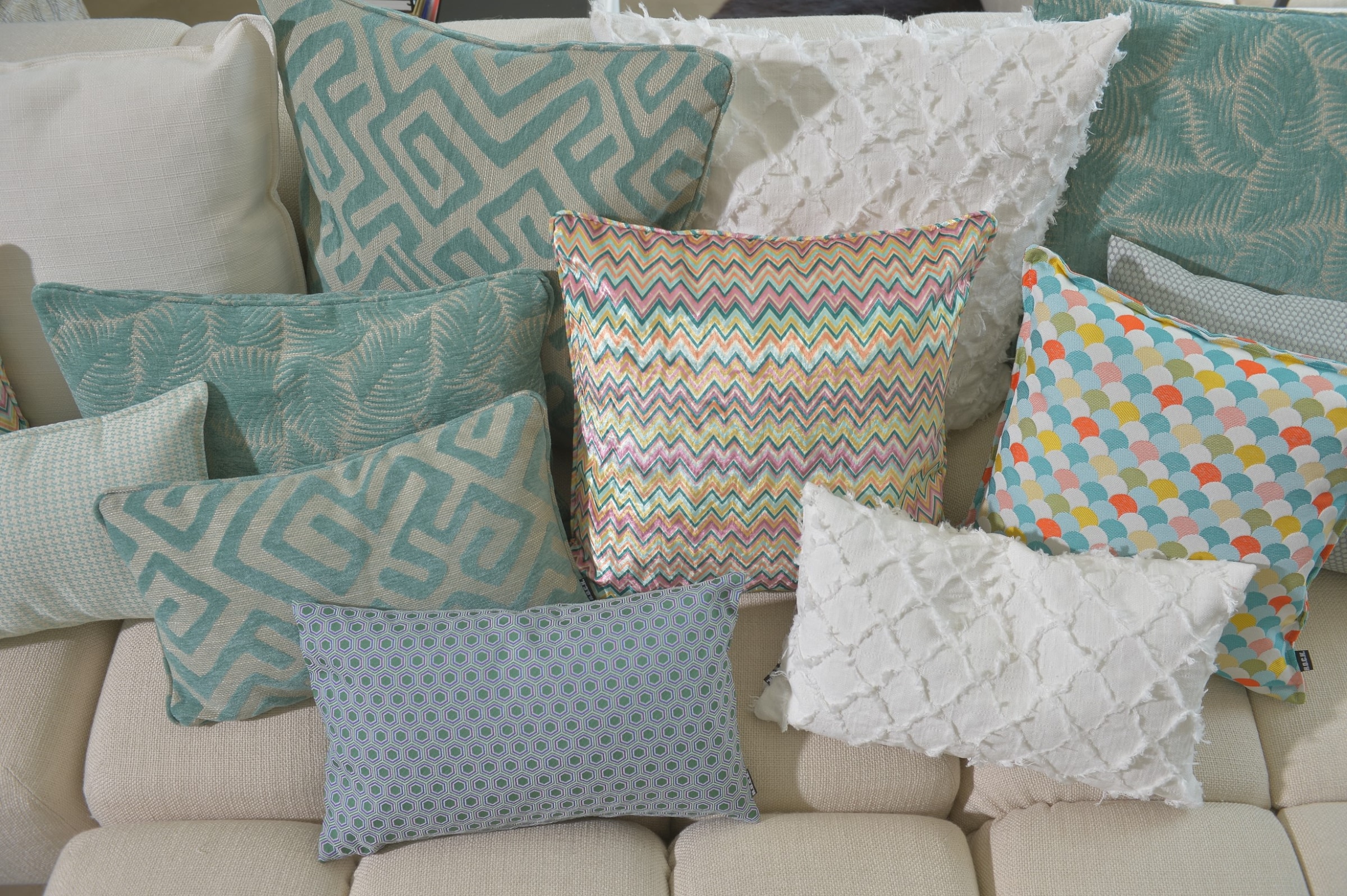 H.O.C.K. Dekokissen »Nuvole« Sofakissen inkl. Füllung, mit Fransen, Boho-Style