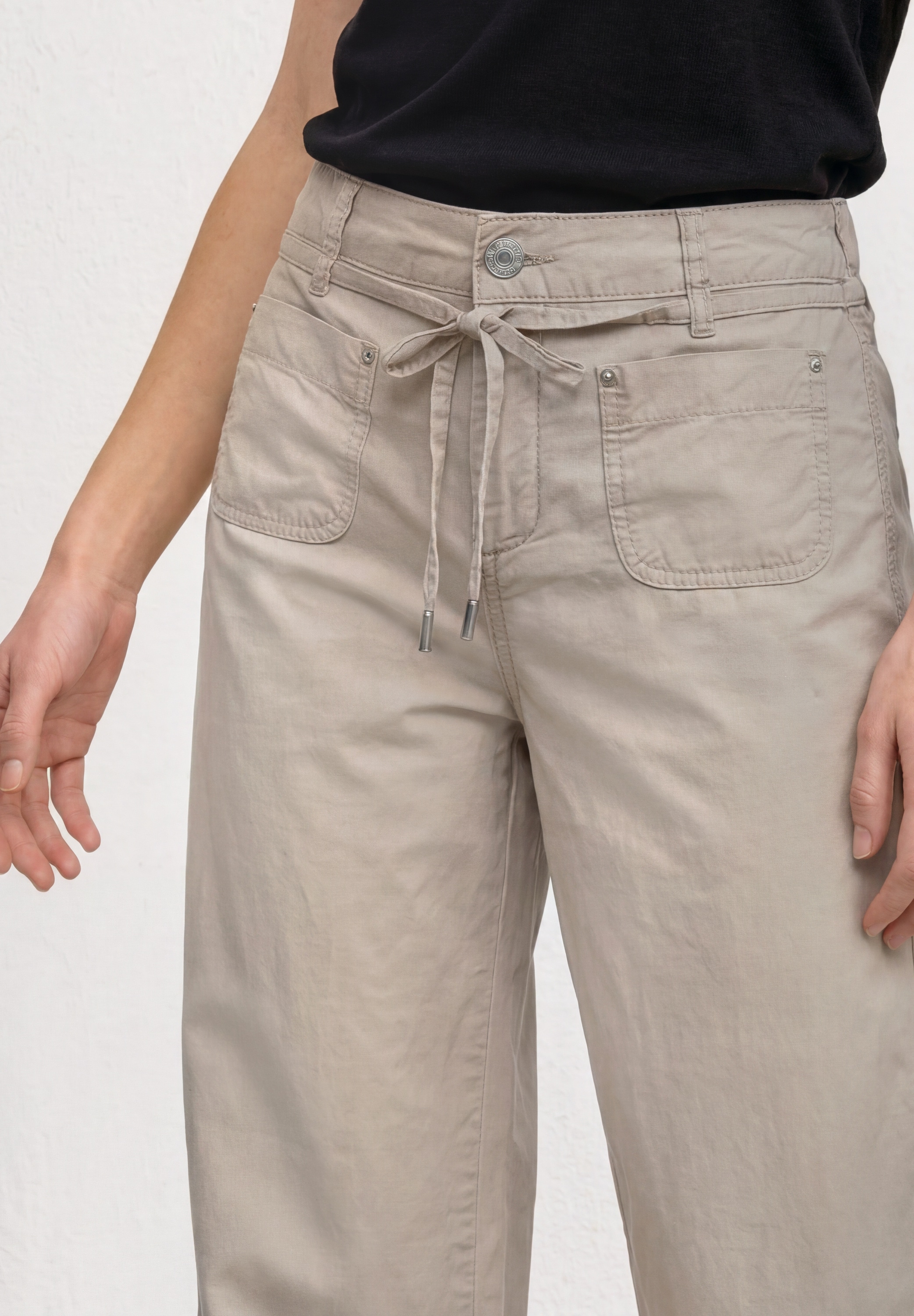 STREET ONE Stoffhose  in Washed-Optik