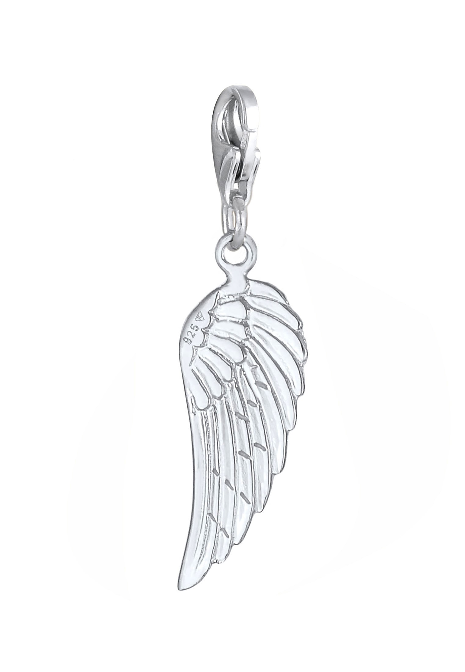 Nenalina Charm-Einhänger »Charm Anhänger Flügel Engel Glücksbringer 925 Silber«