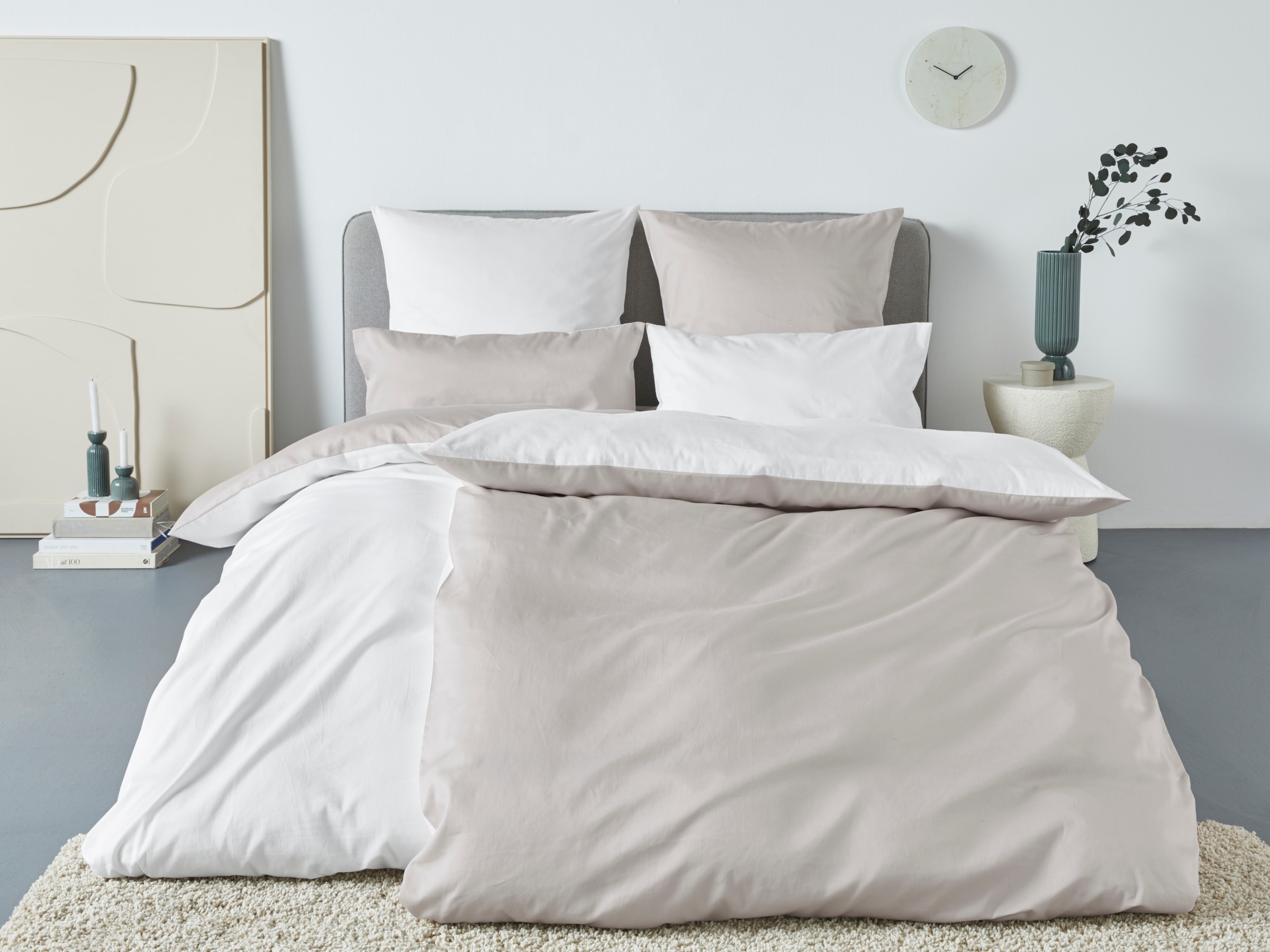 OTTO home Bettwäsche "Mila2" 2 Mako-Satin aus 100% Baumwolle, Größe ab 135x200 cm