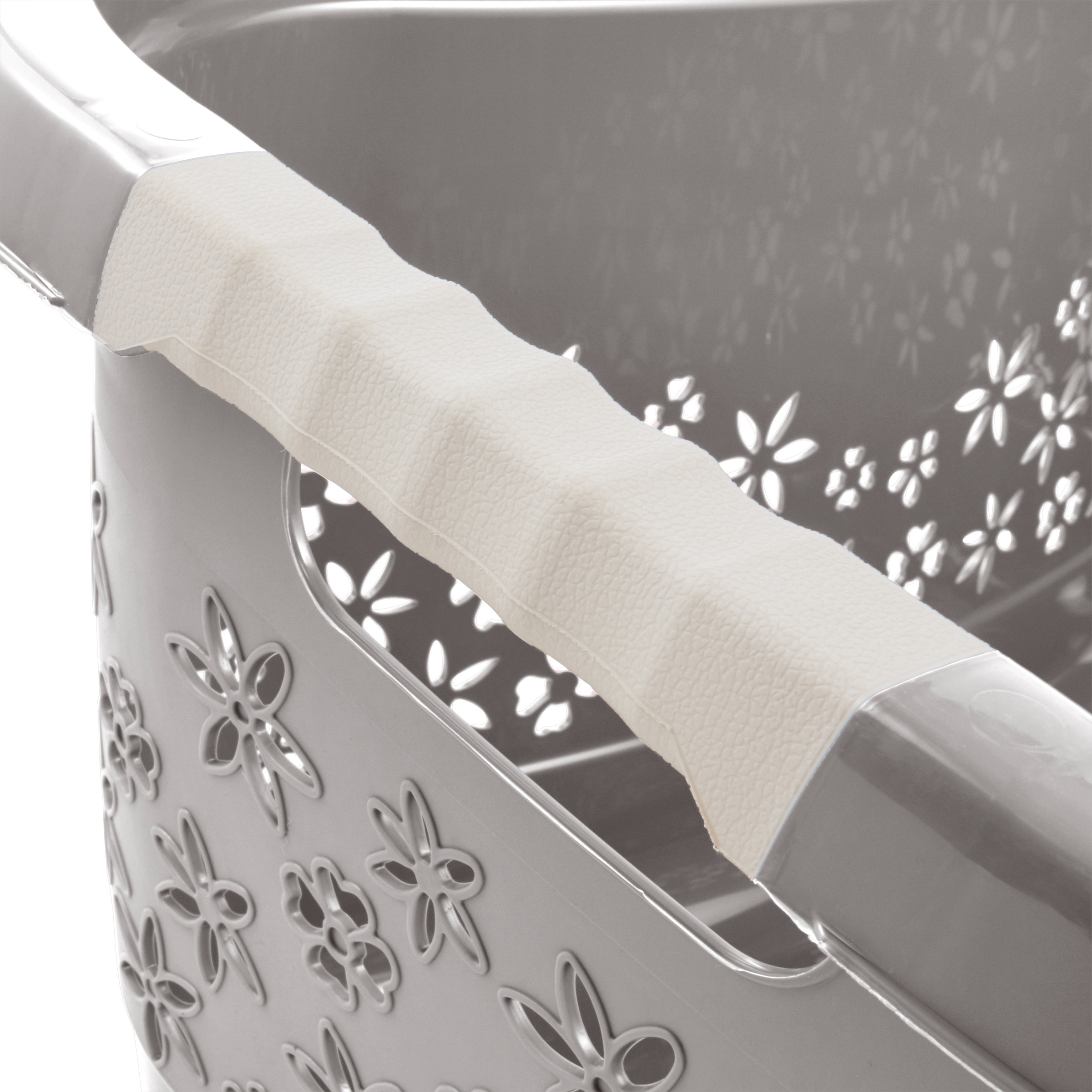 keeeper Wäschekorb »lasse, 2er Set, Korb mit Softgriffen, 65 x 45 x 28 cm, 50 l« ergonomische Form, komfortable Softgriffe, Hüftstütze