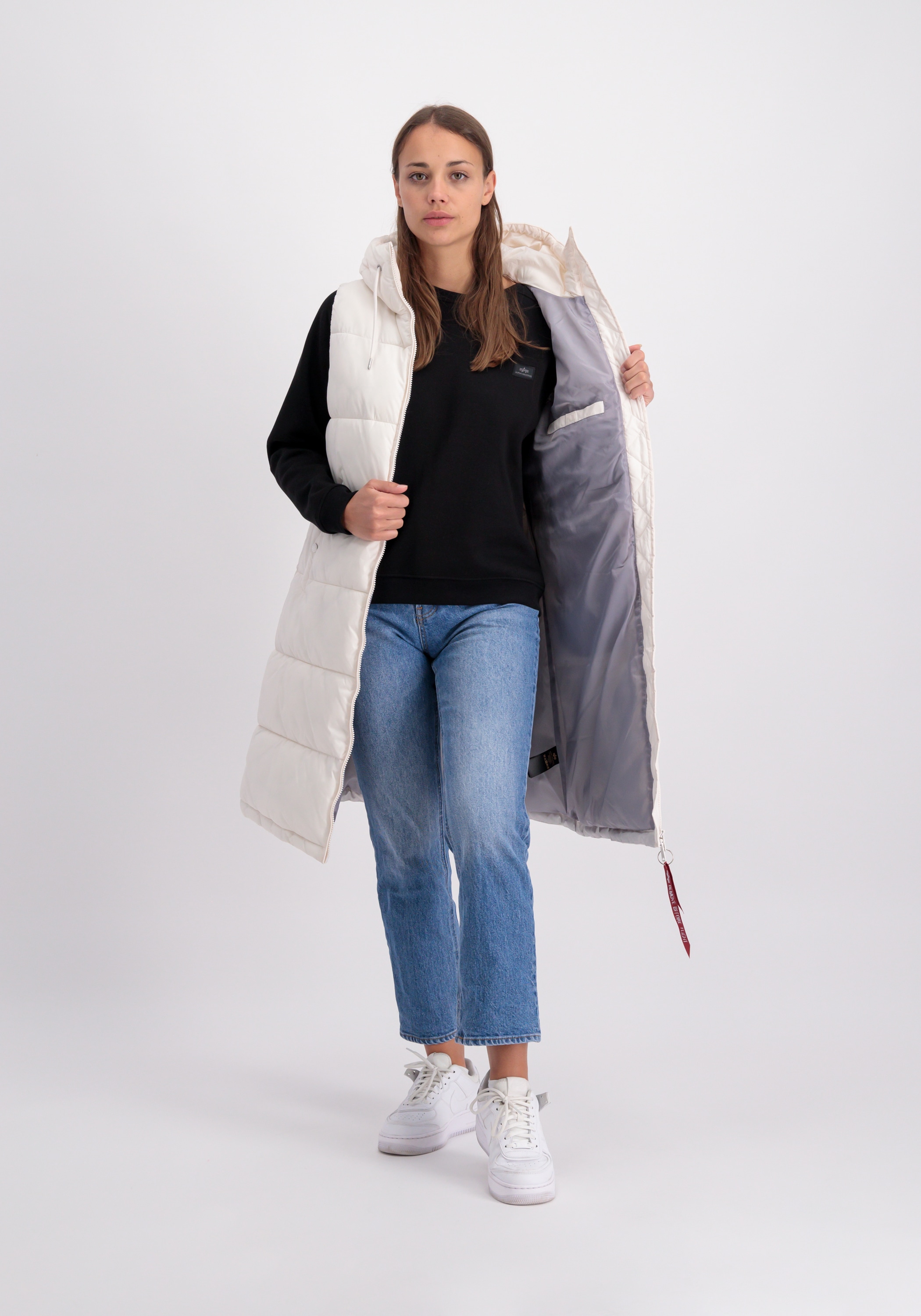 Long Puffer Vest Wmn