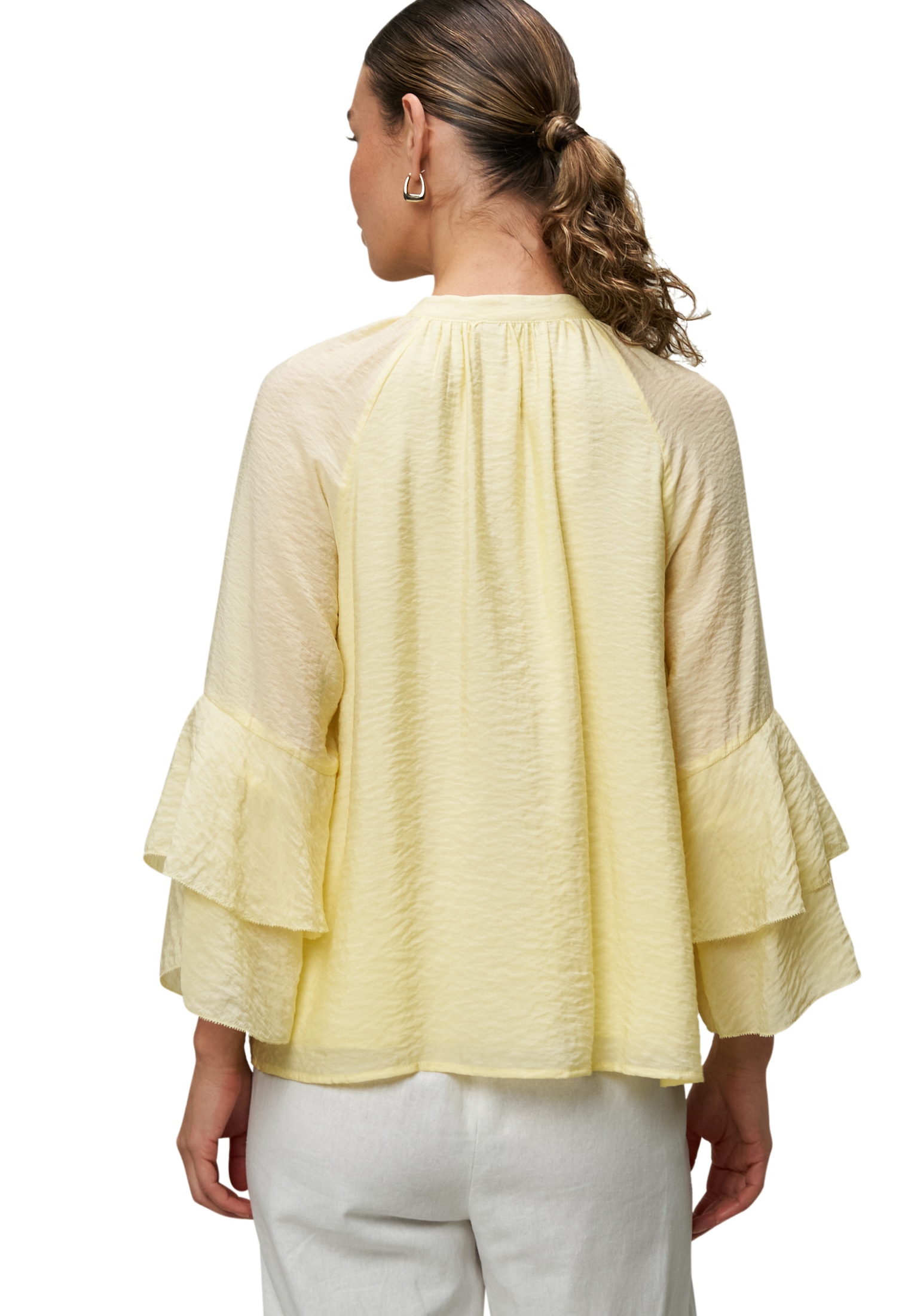 Zero Klassische Bluse »Bluse mit Volantärmeln«
