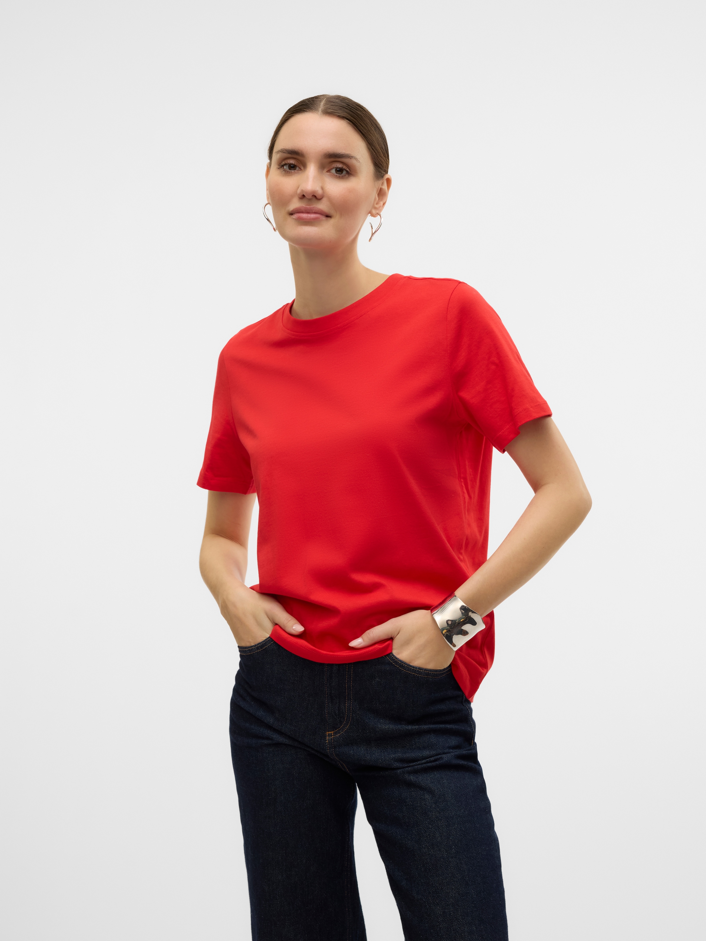 Vero Moda Kurzarmshirt »VMPAULINA SS T-SHIRT GA JRS NOOS«