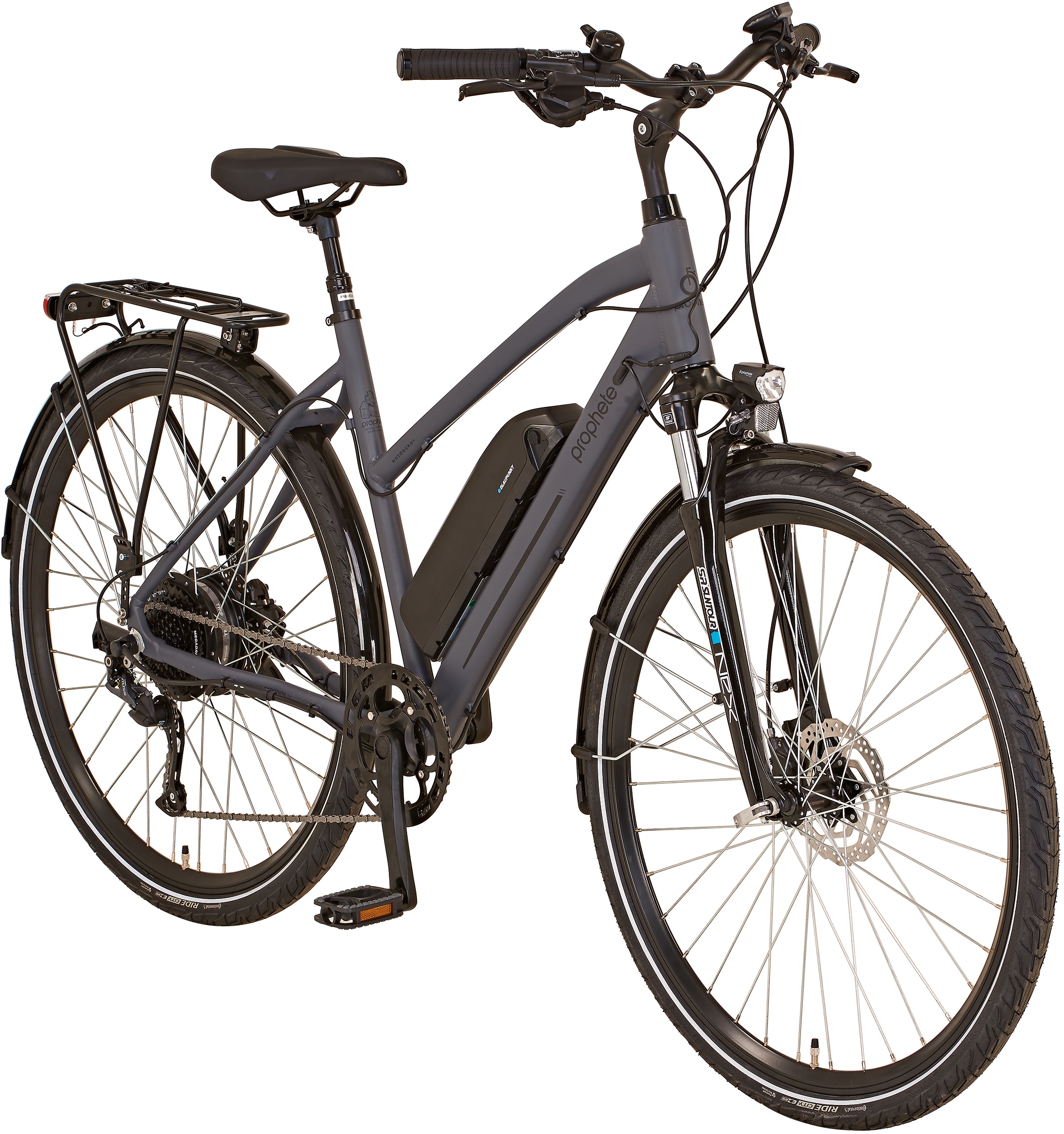 Prophete E-Bike »Entdecker 20.EST.10«, 8 Gang, Shimano, Altus, Heckmotor 250 W, Pedelec, Elektrofahrrad für Damen u. Herren, Trekkingrad