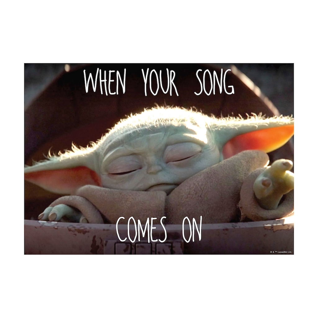 Komar Wandbild »Mandalorian The Child Music« Disney-Star Wars (1 St.) 50 x 40 cm (Breite x Höhe) 1 Teil Komar Wandbild »Mandalorian The Child Music« Disney-Star Wars (1 St.) 50 x 40 cm (Breite x Höhe) 1 Teil
