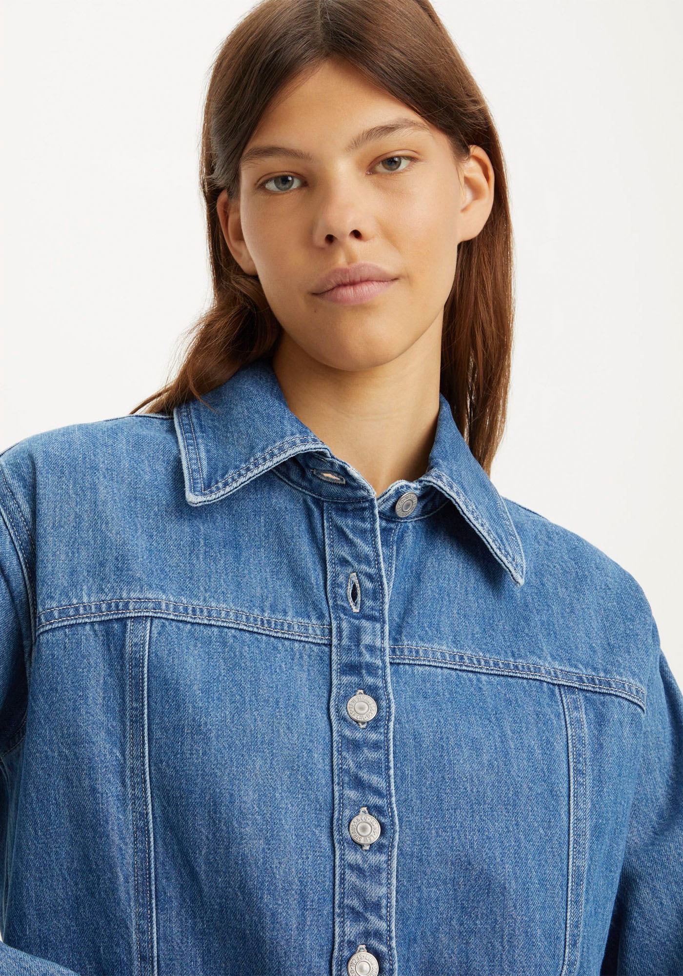 Levi's® Jeanskleid »SHAY«, in leichter Used-Optik, mit durchgehender Knopfleiste