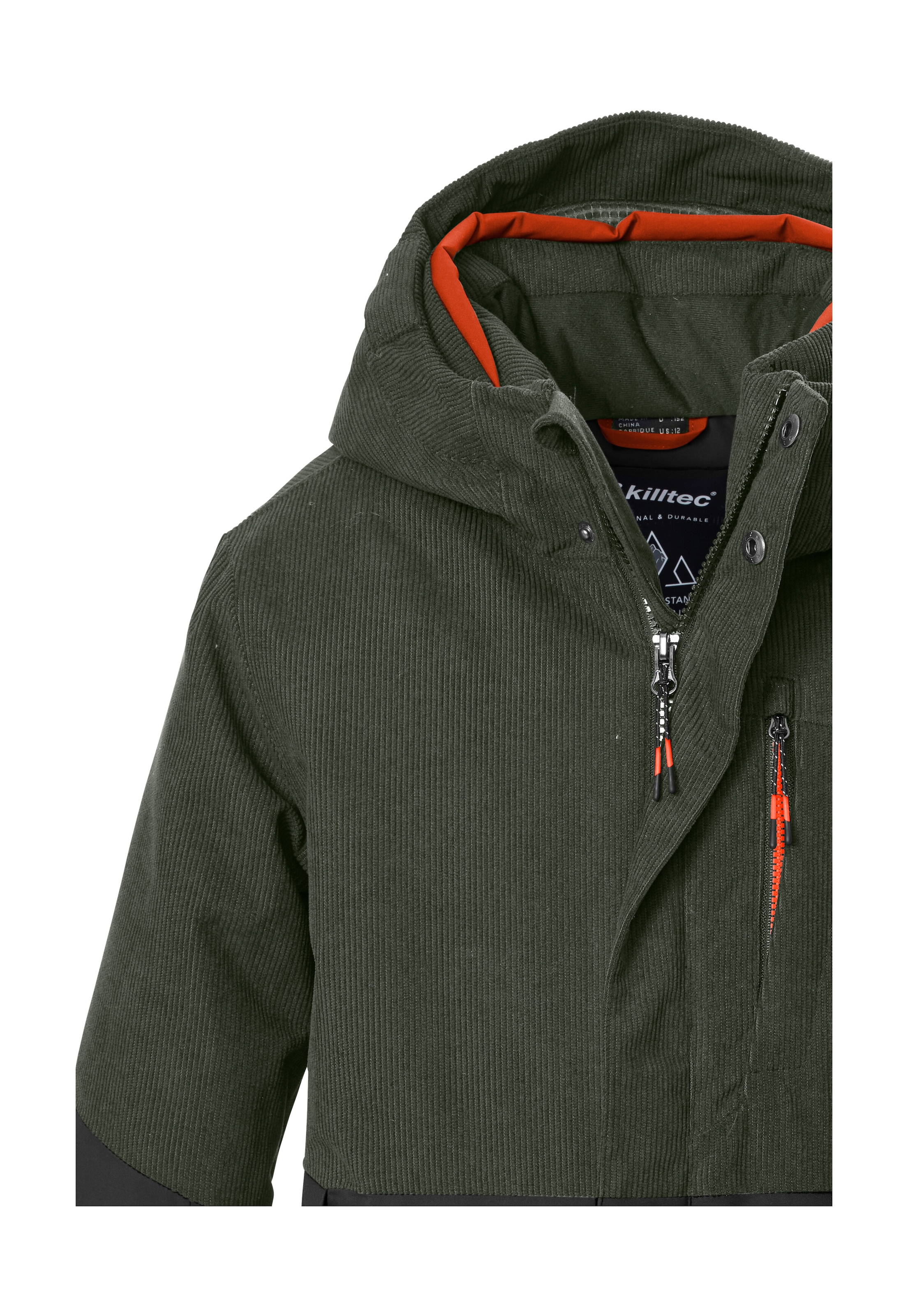 Killtec Skijacke »KSW 219 BYS SKI JCKT« Zweifarbig, wasserdicht, atmungsaktiv, verstellbare Kapuze
