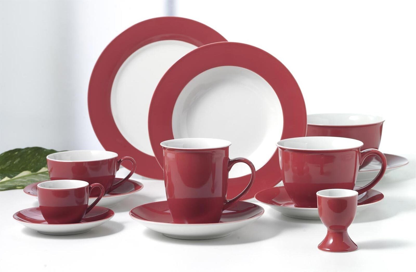 Ritzenhoff & Breker Tasse »Milchkaffee Tassen mit Untertassen Doppio 350 ml 6er Set«