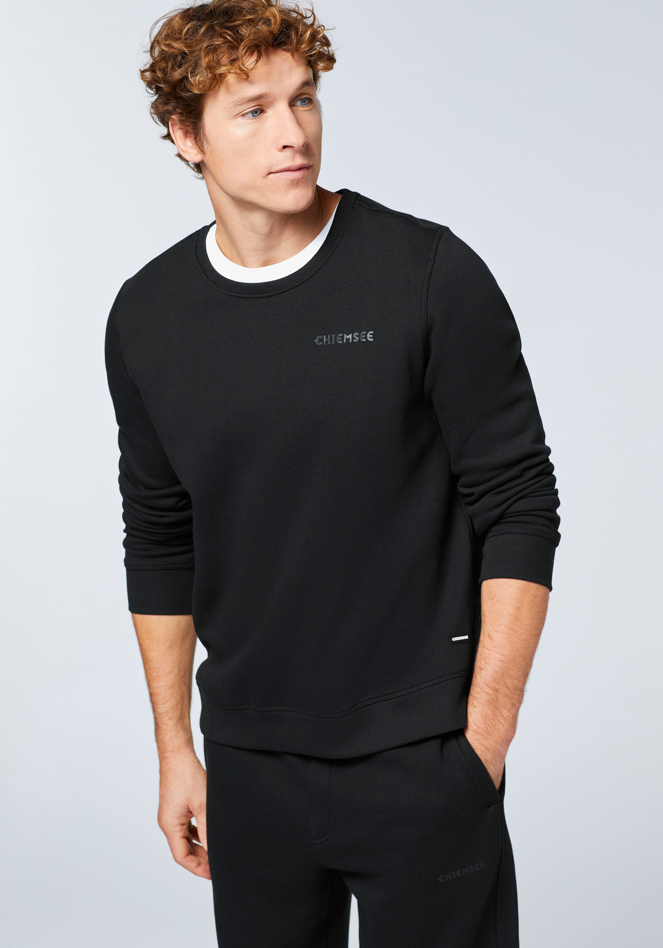 Chiemsee Sweater , - in angenehmer Baumwollmisch-Qualit&auml;t<br />
