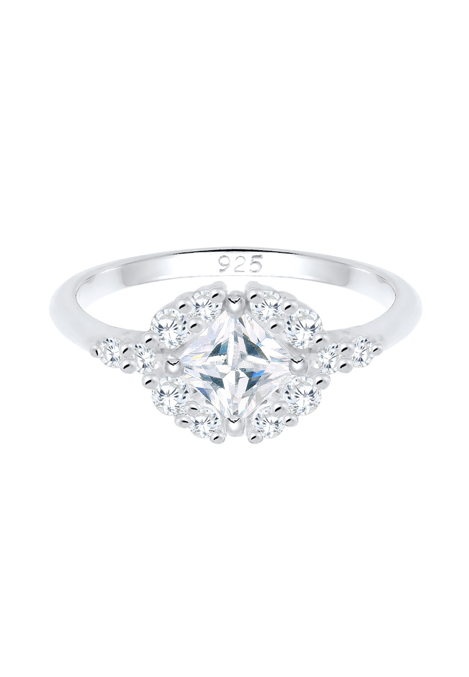 Elli Premium Verlobungsring »Ring Verlobungsring Zirkonia Weiß 925 Sterling Silber«