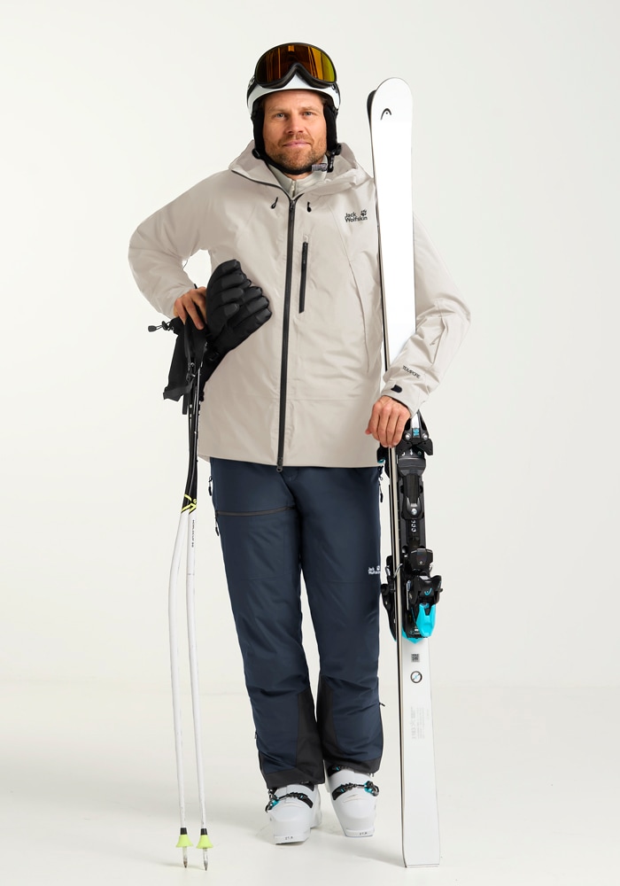 Jack Wolfskin Skijacke »FLOWLINE PRO 2L INS JKT M«, mit Kapuze
