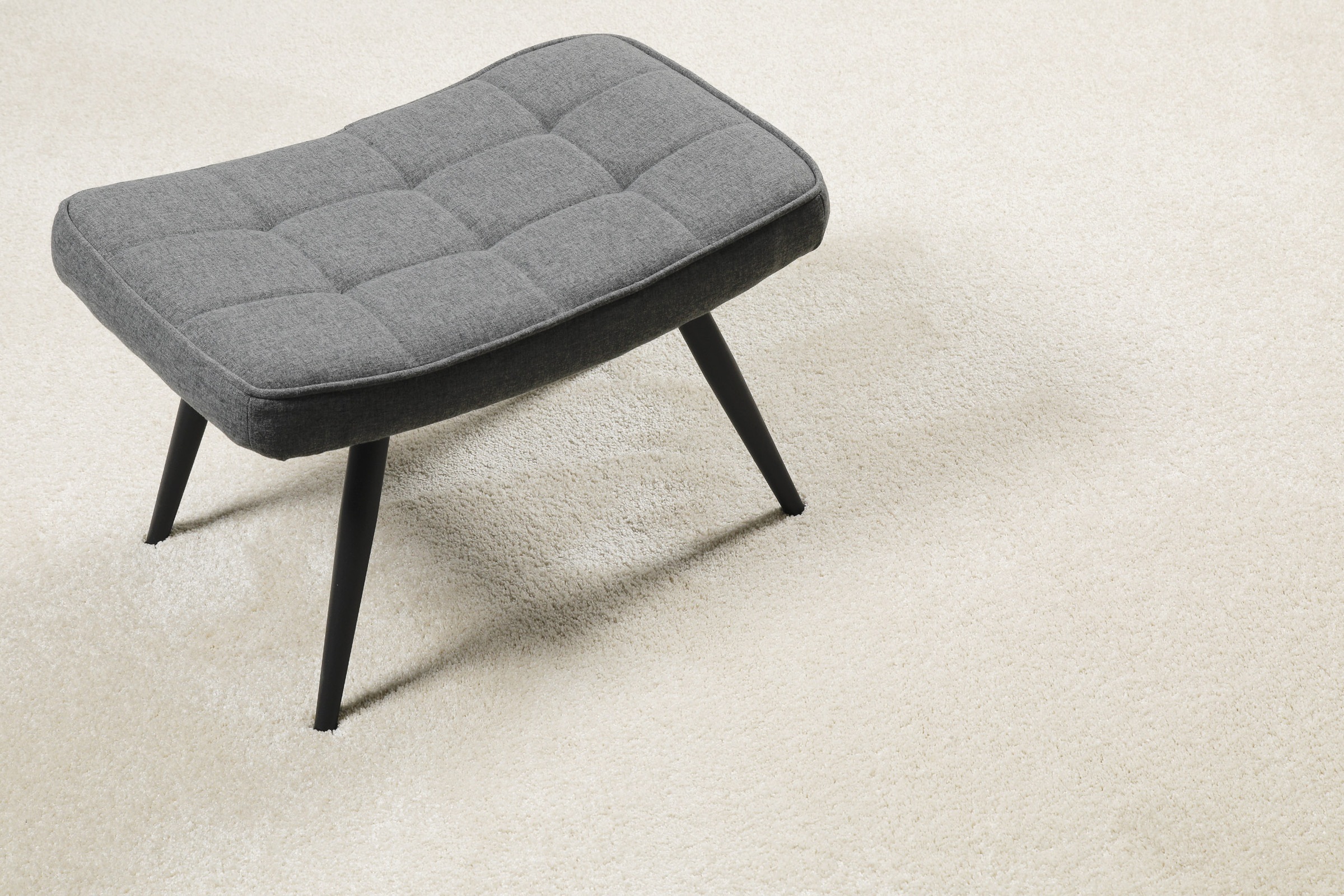 Wecon home Teppich »Wogh« quadratisch 25 mm Höhe Kurzflor, maschinell gewebt, robust, Wohn- & Schlafzimmer, einfarbig