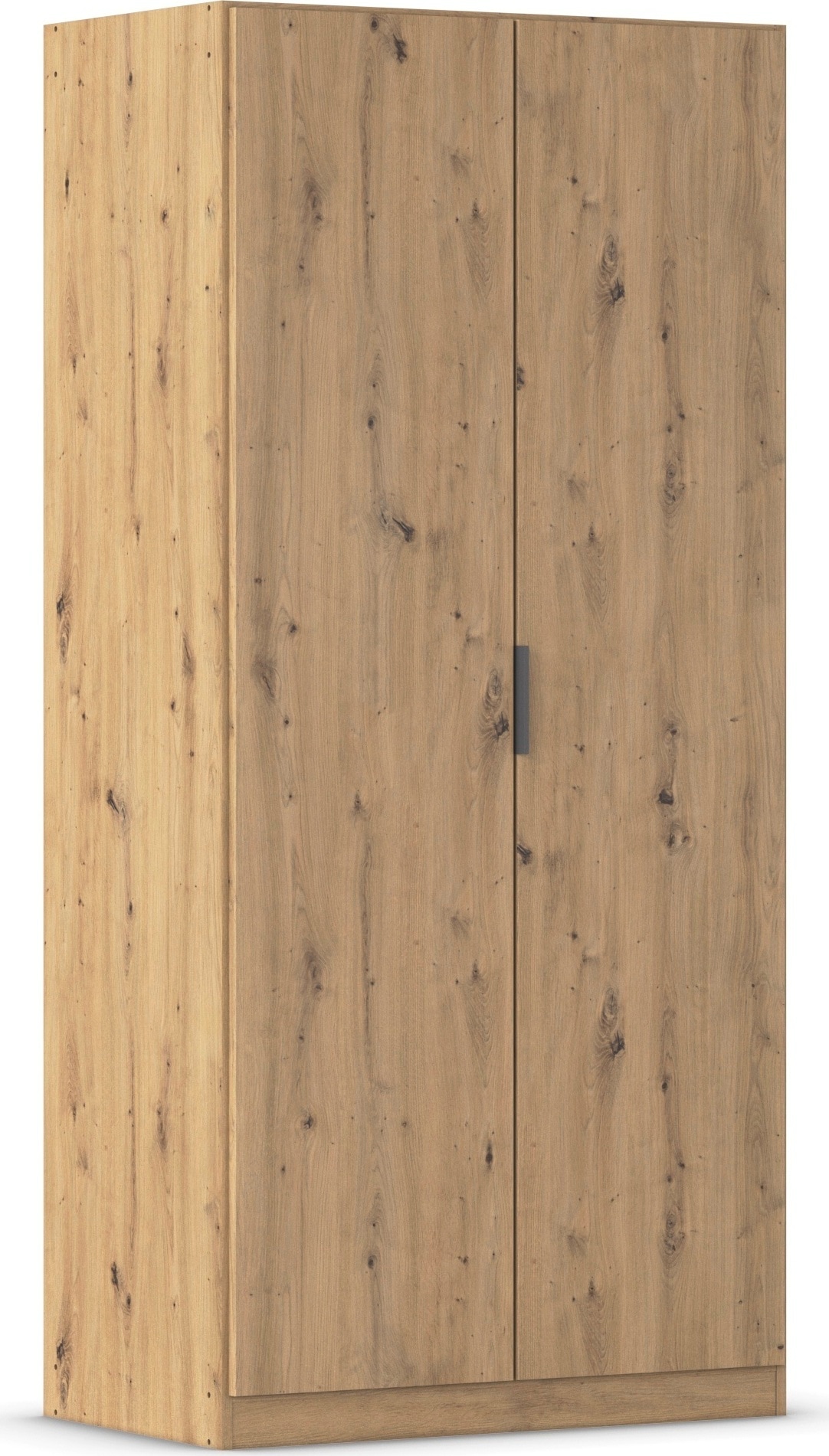 rauch Kleiderschrank »Drehtürenschrank Schrank Garderobe Ankleide Schlafzimmer LAGOA« 3 verschiedene Ausstattungen BASIC/CLASSIC/PREMIUM (inkl. SOFT-CLOSE),  moderne Kantengriffe aus Metall, optional mit Aufsatz MADE IN GERMANY