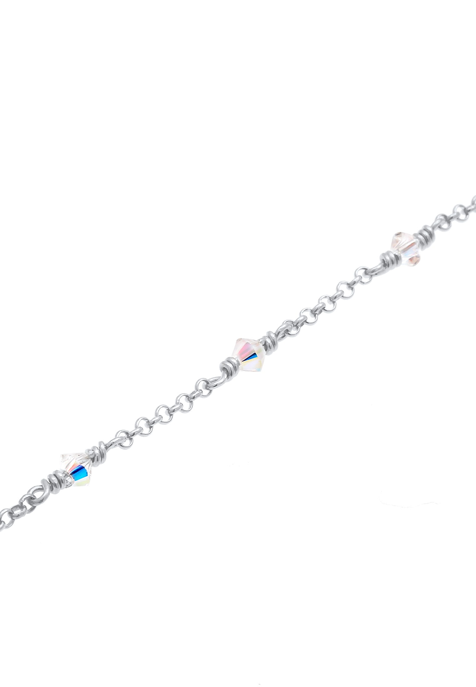 Elli Armkette »Armband Elegant Kristalle 925 Silber«