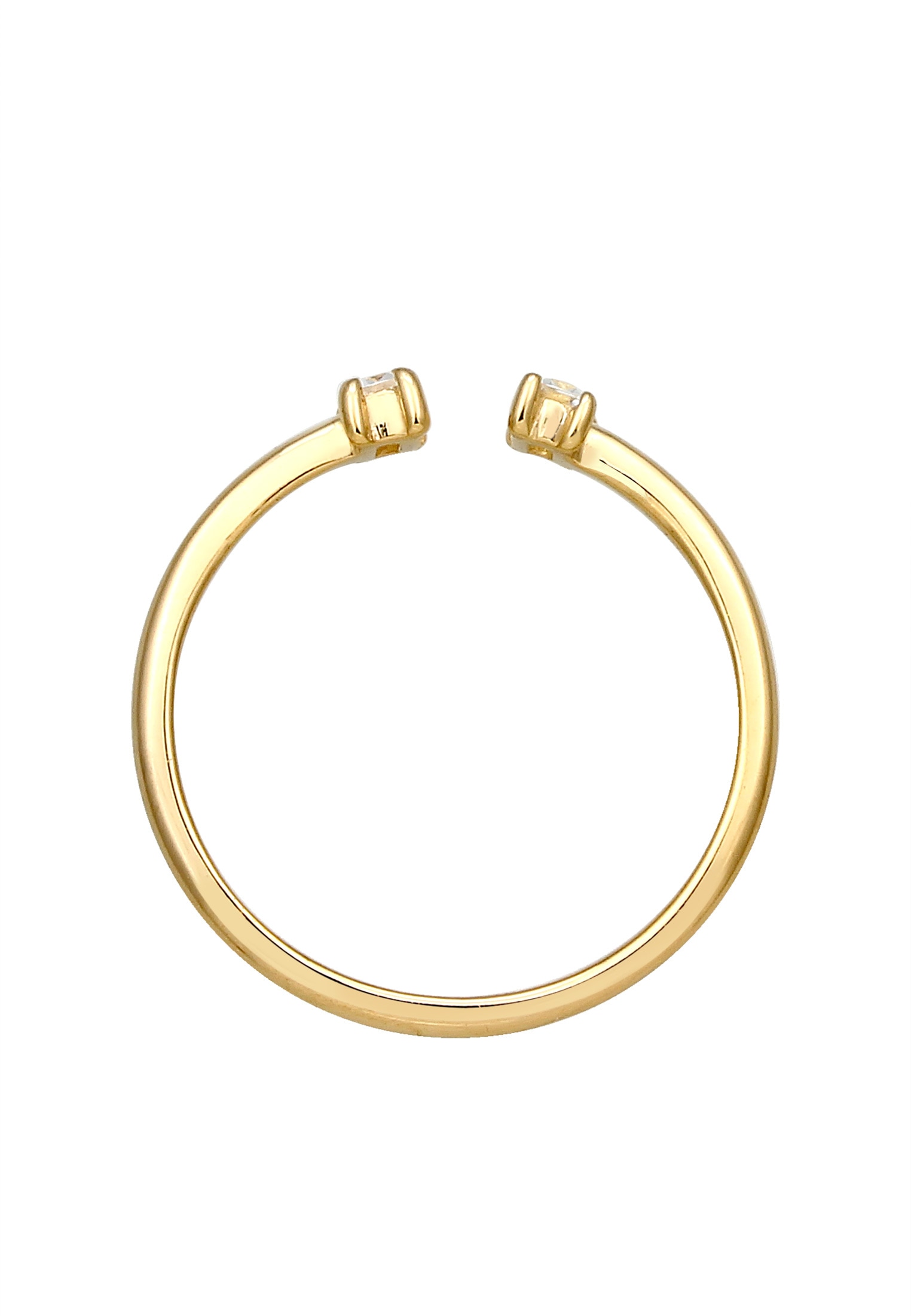 Elli Premium Verlobungsring »Ring Topas Weiß 375 Gelbgold«