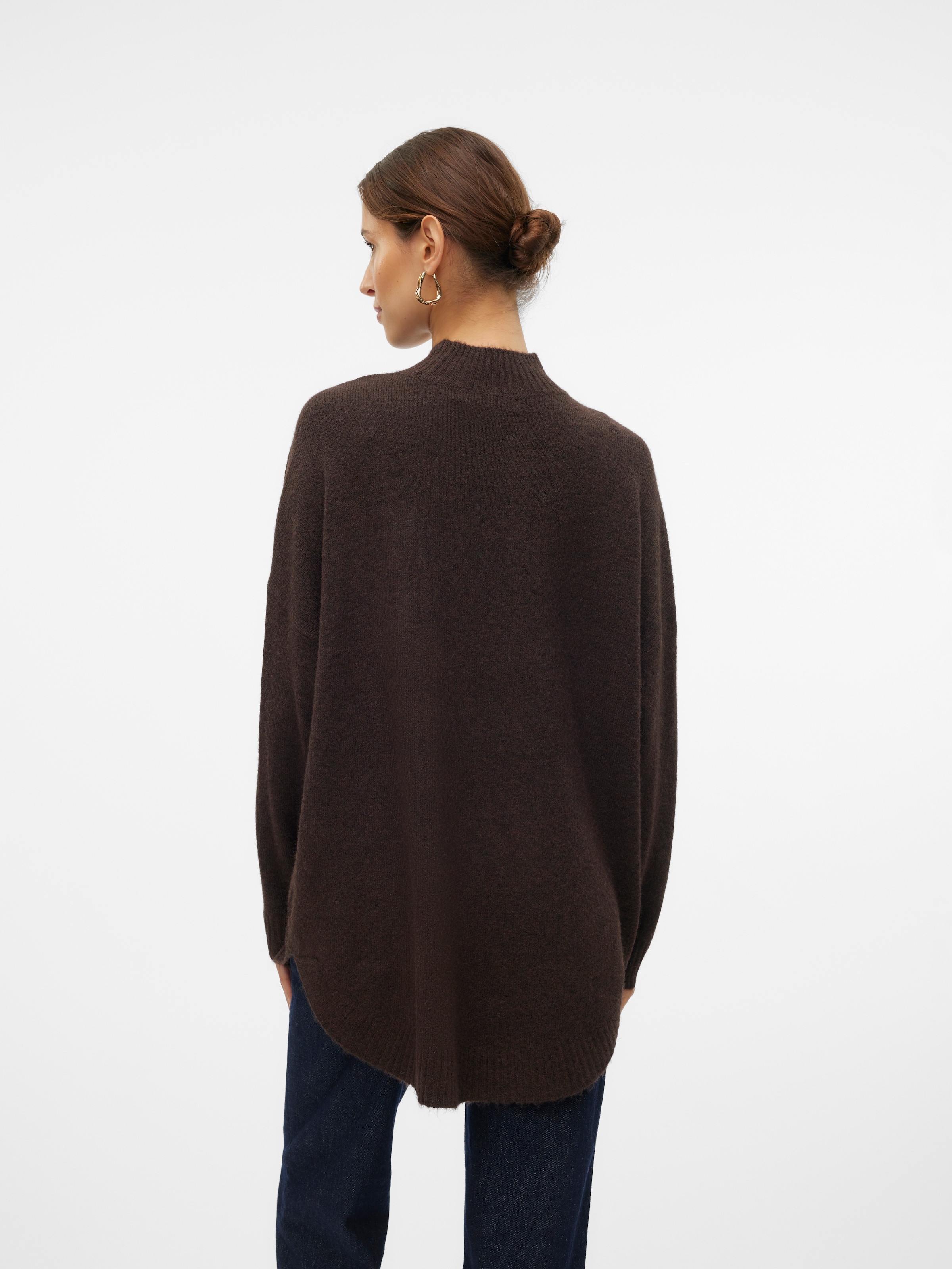 Vero Moda Strickpullover »VMPLAZA LS HIGHNECK LONG PULLOVER GA BOO«