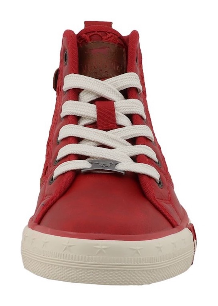 Mustang Shoes Sneaker »Winona«  Schnürboots, High Top-Sneaker mit Blüten-Stickerei