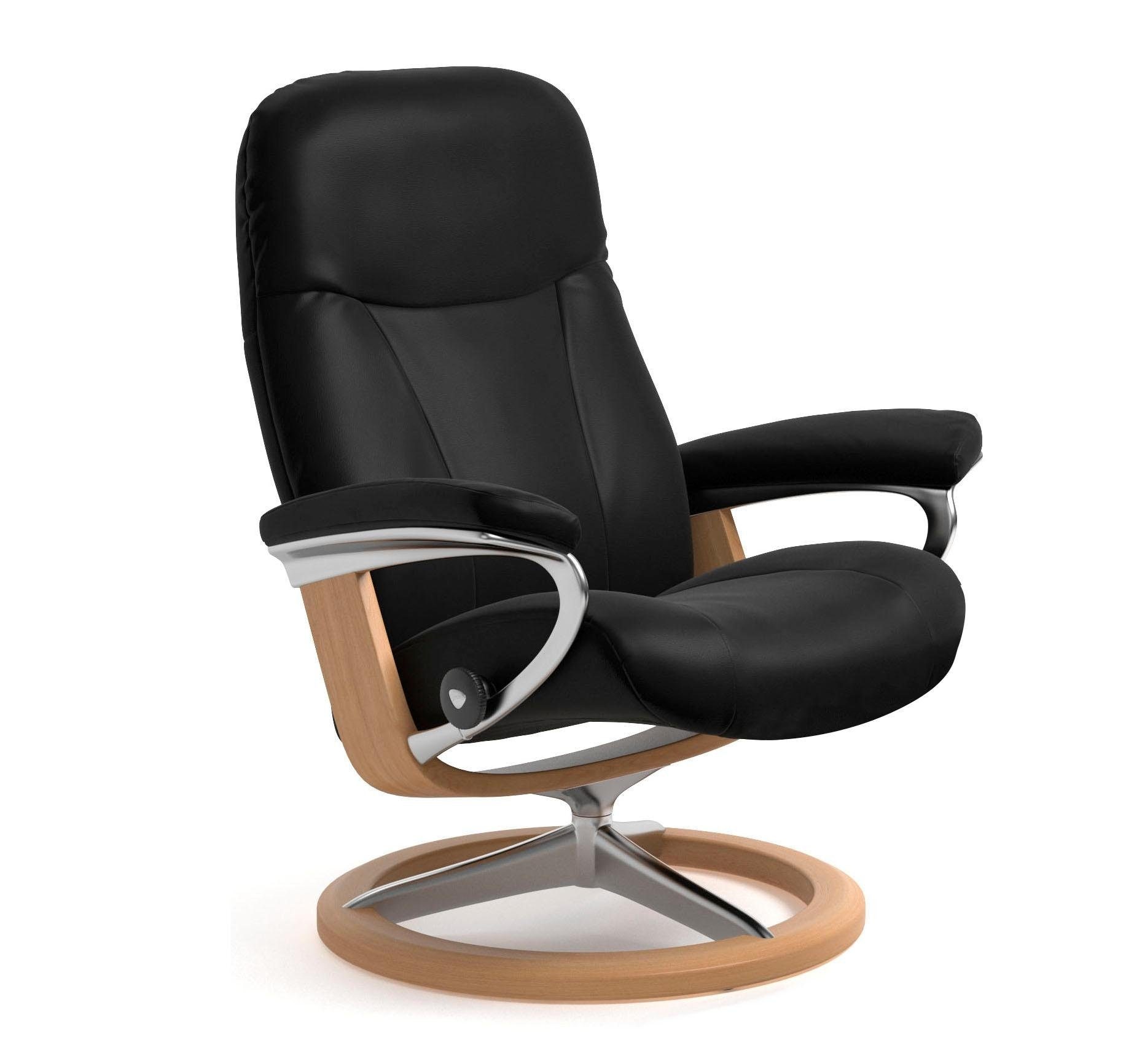 Stressless® Relaxsessel »Garda«, mit Signature Base, Größe L, Gestell Eichefarben