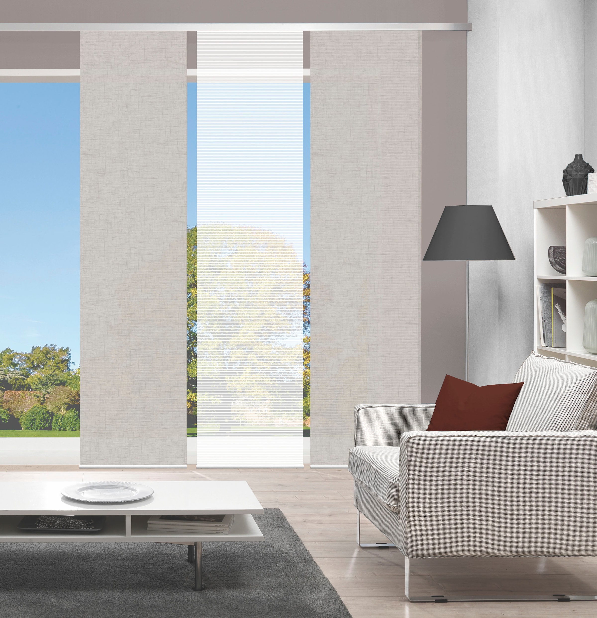 Vision S Schiebegardine »PIVE 3er SET« Paneelwagen 3 Stk. tlg. Schiebevorhang Digidruck 3er Set PIVE