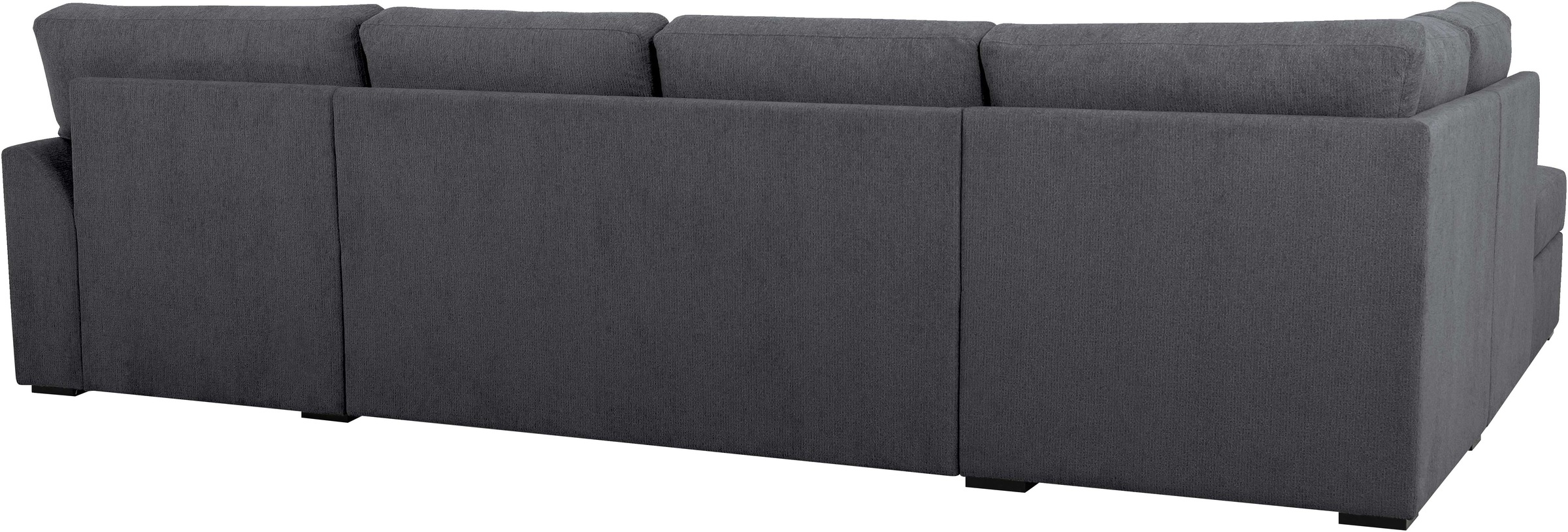 Home affaire Wohnlandschaft »Citry«, Breite 309 cm, Chenille, Bettfunktion, Bettkasten, U-Form