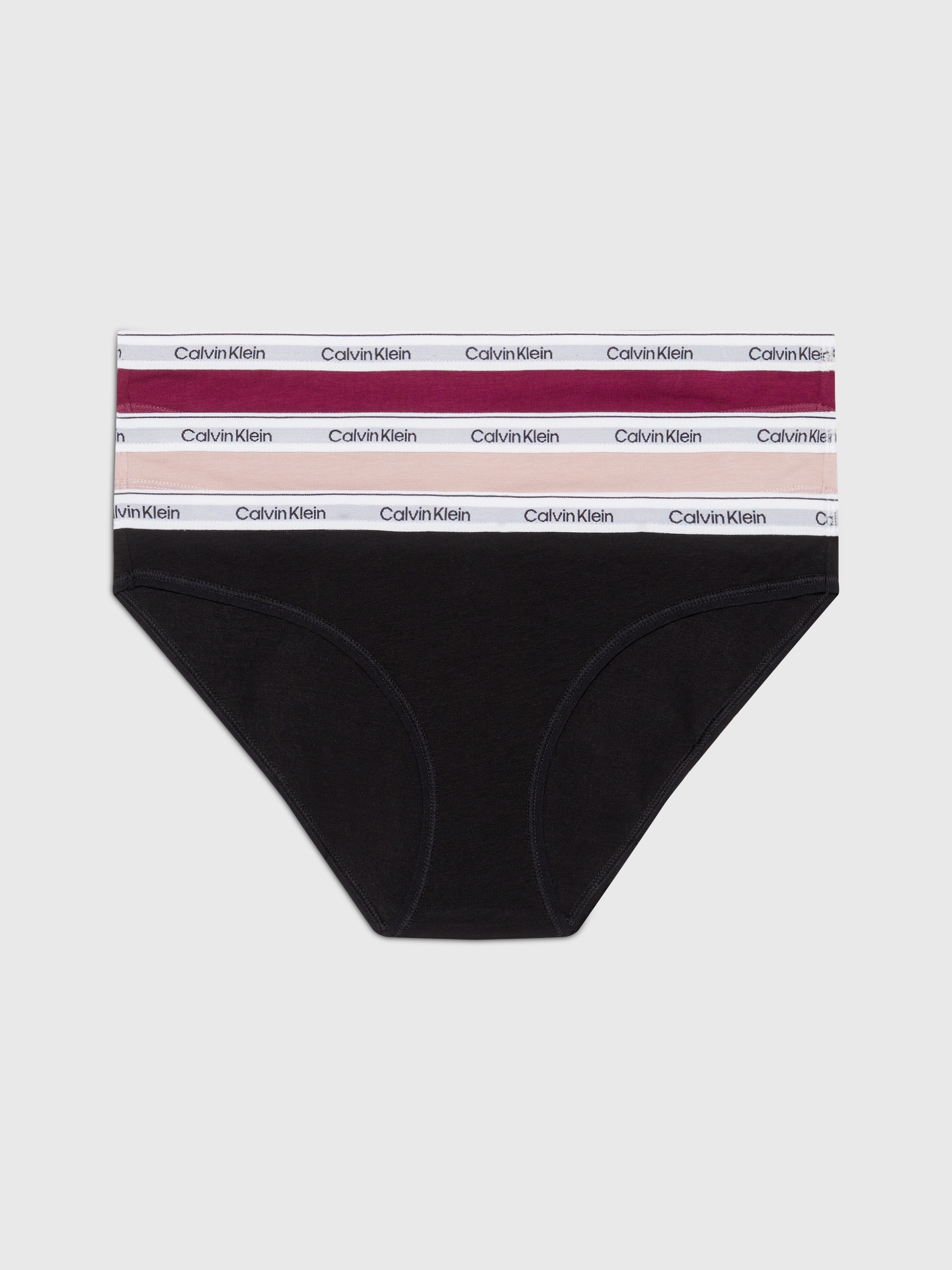 Calvin Klein Underwear Bikinislip »3 PACK BIKINI (LOW-RISE)«, (Packung, 3 St., 3er-Pack), mit Logobund