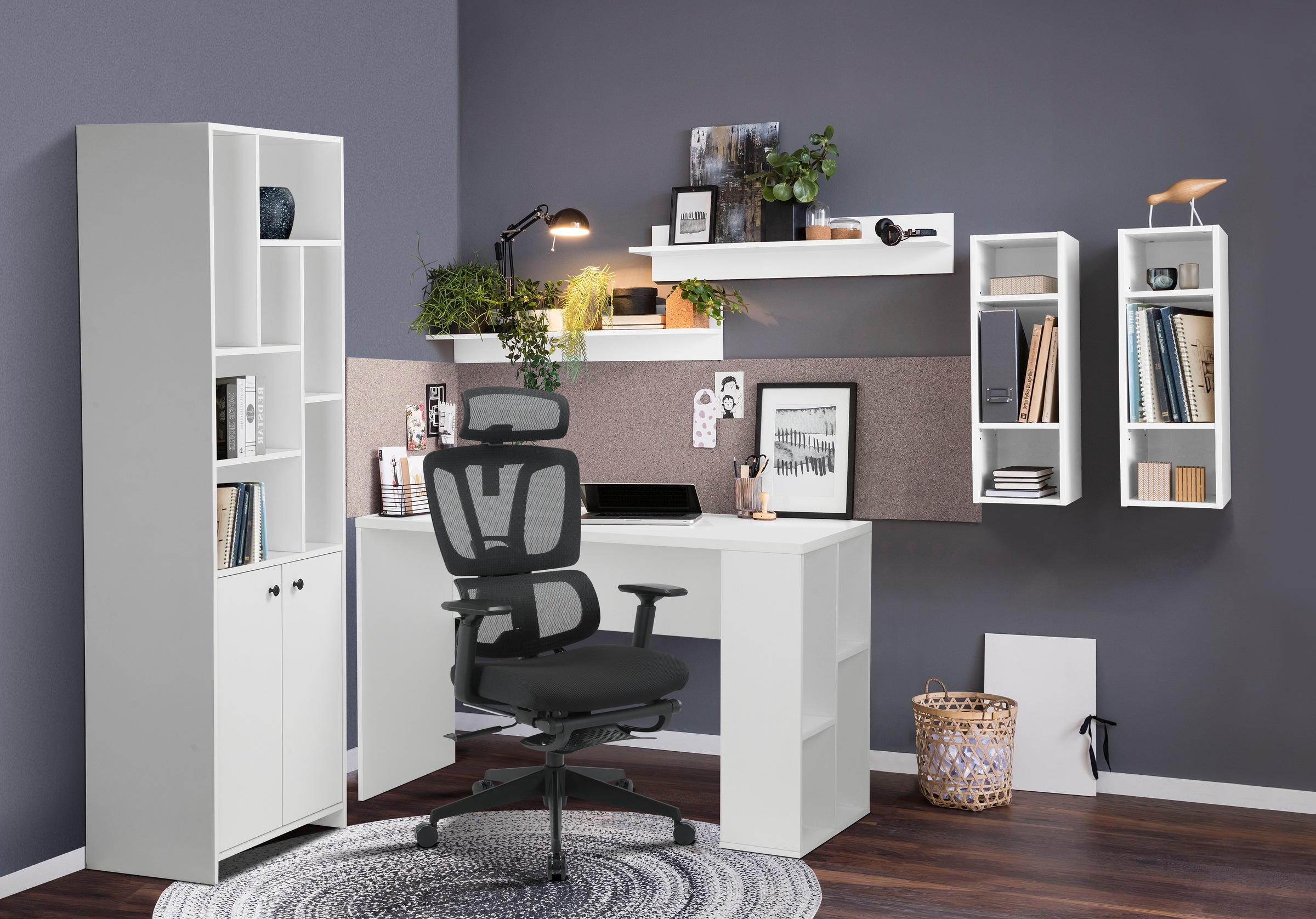 Places of Style Bürostuhl »ZELLINA«, mit Lordosenstütze, atmungsaktiver Sitz, ausziehbares Fussteil