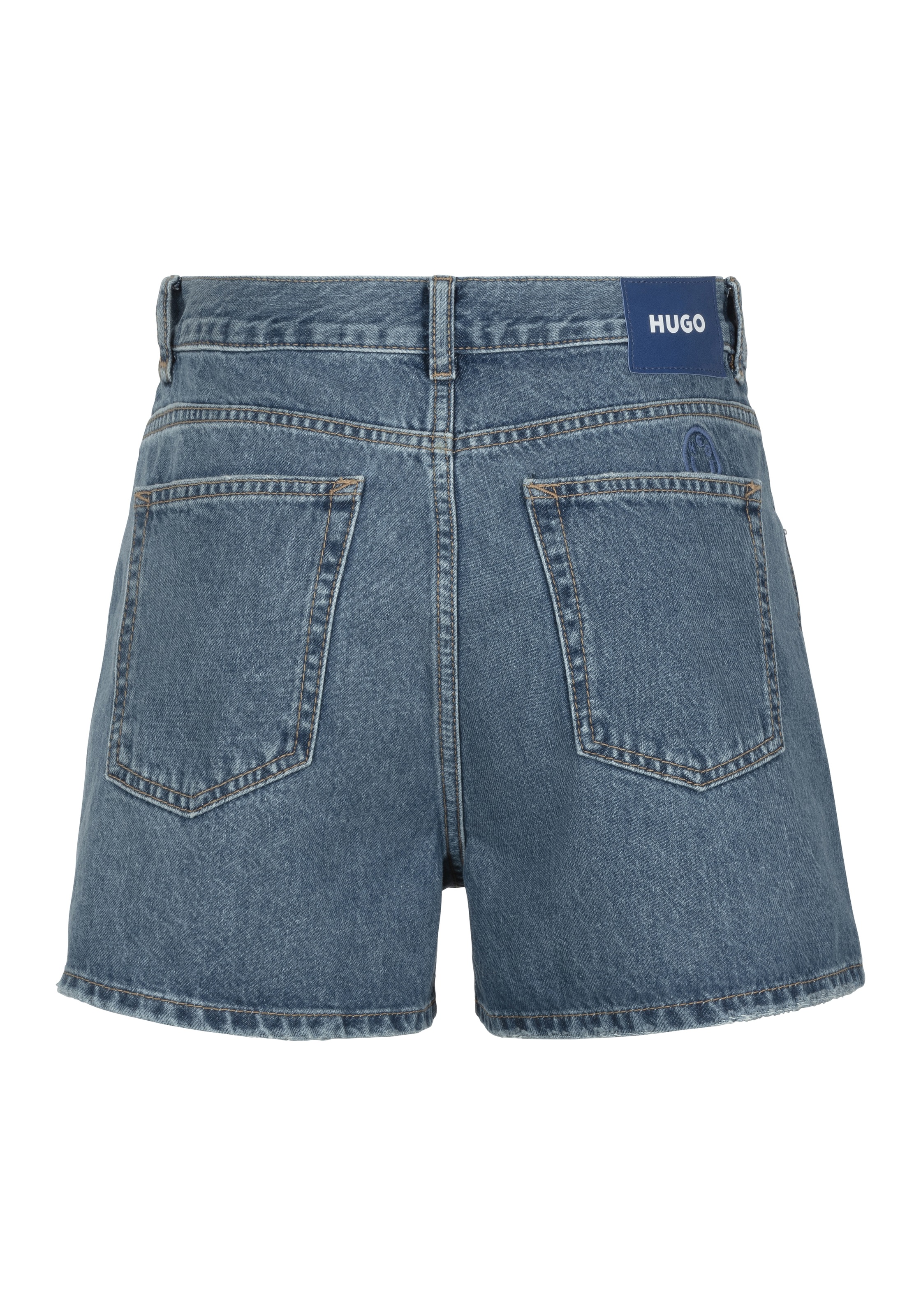 HUGO Blue Shorts »Gimusa«, Mit Coinpocket und Lederbadge