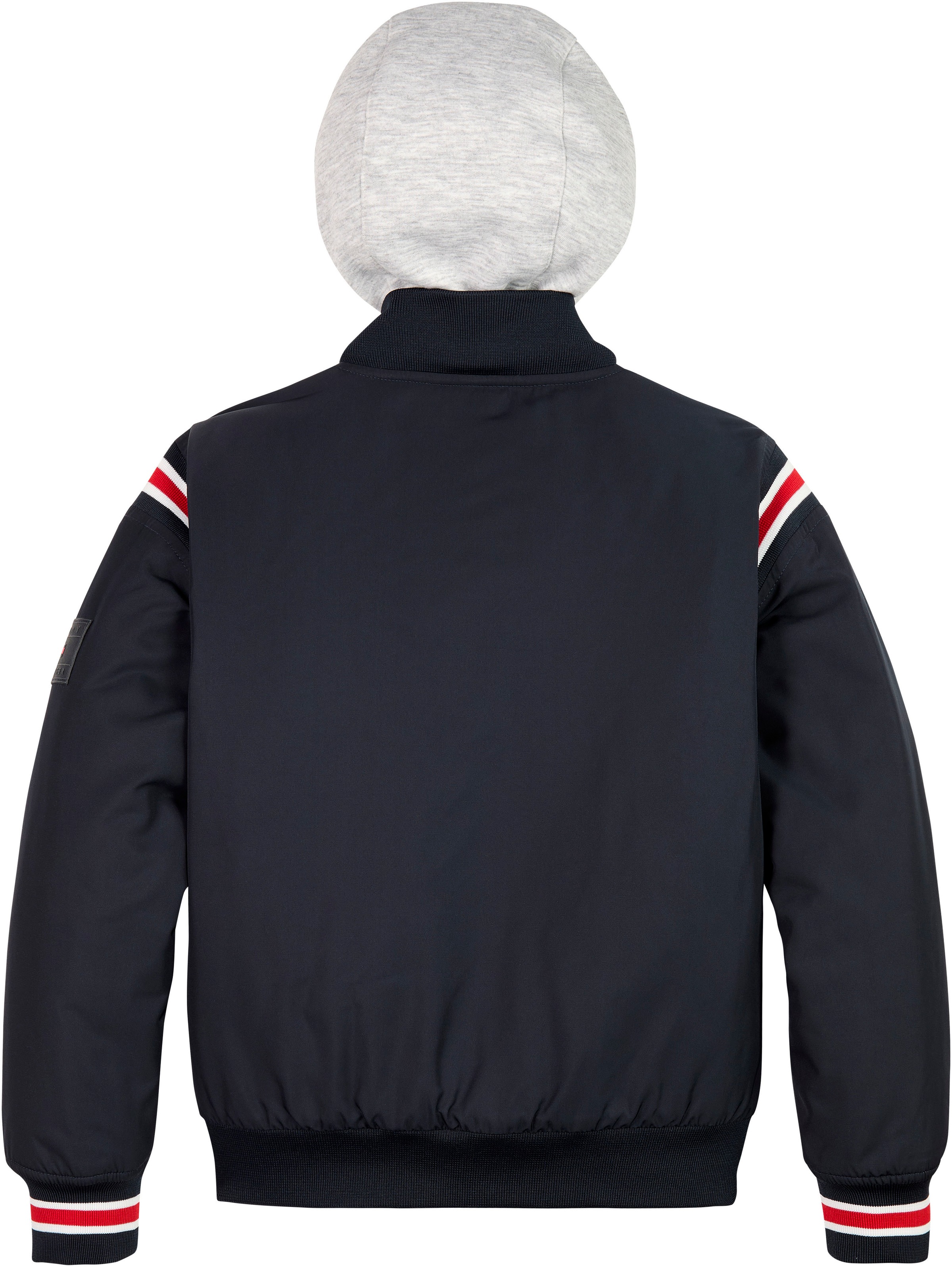 Tommy Hilfiger Bomberjacke »TH LOGO BOMBER JACKET«, mit Kapuze, mit Logostickerei auf der Brust