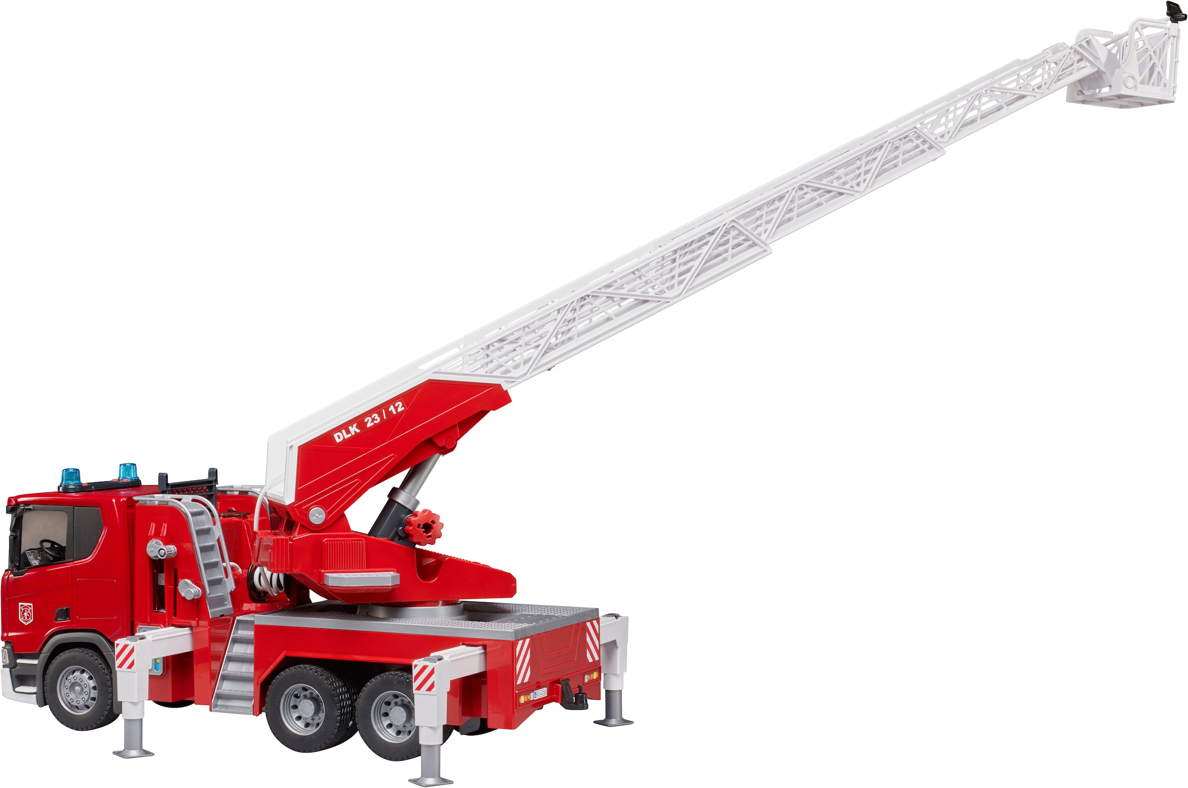 Bruder® Spielzeug-Feuerwehr »Scania Super 560R Feuerwehr Drehleiter W.Pumpe L&S (03591)« mit Licht und Sound