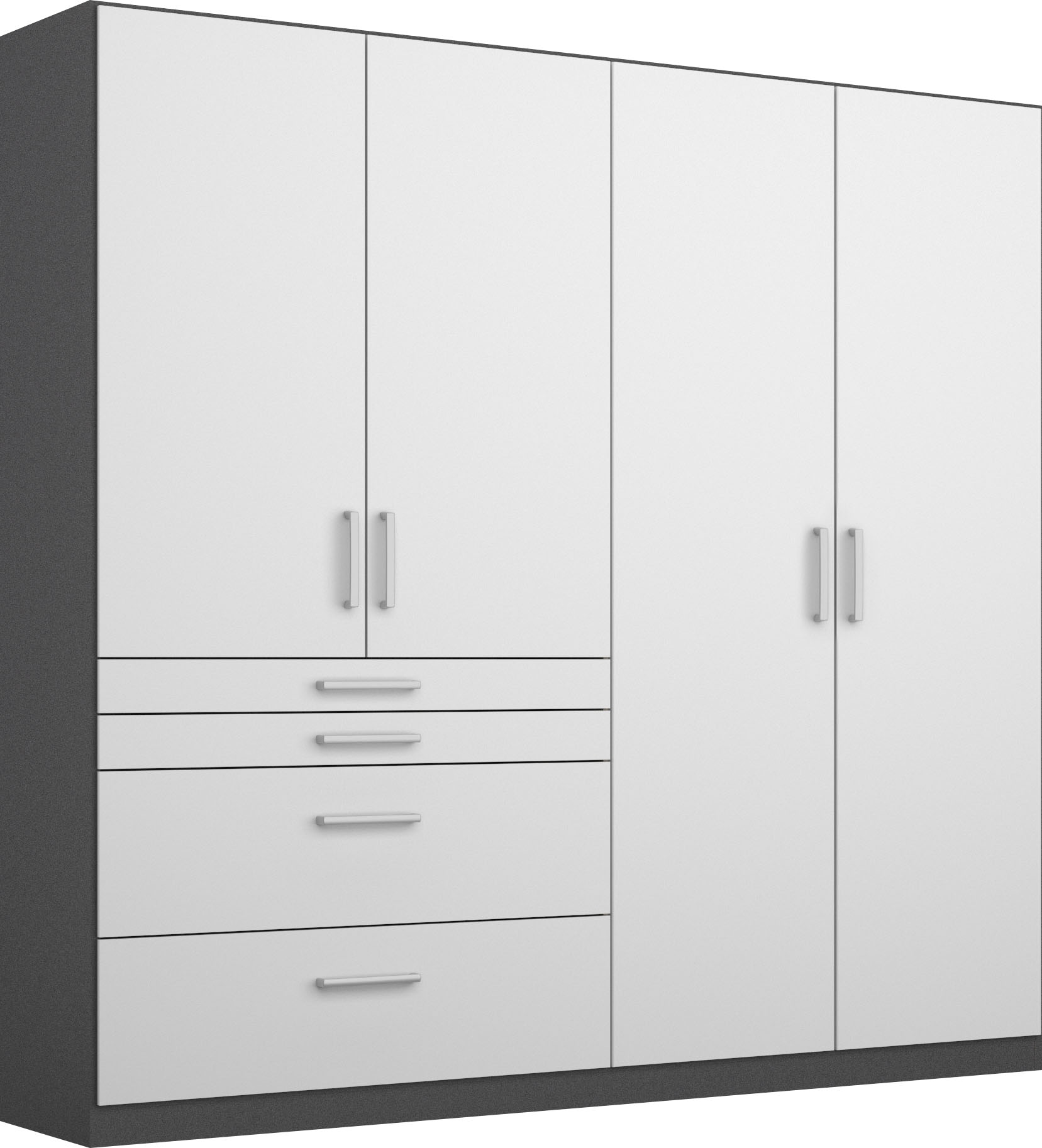 rauch Schrank-Set »Kleiderschrank Schrank Garderobe Garderobenschrank Eckschrank HOMBURG«, viel Stauraum, oberer Schubkasten mit Einteilung MADE IN GERMANY
