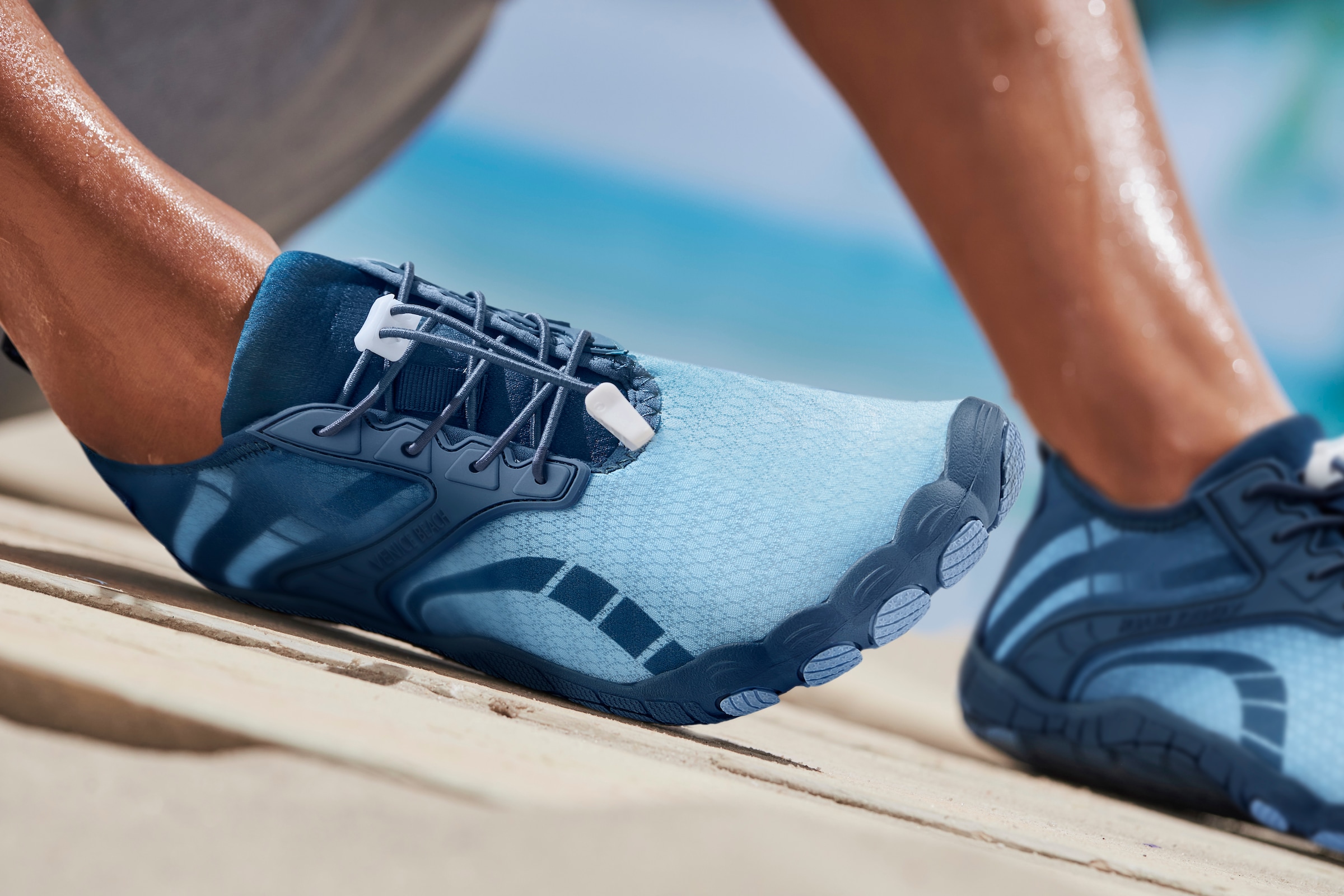 Venice Beach Aquaschuh, mit Kordelzug, Badeschuh, Slipper, Wasserschuh, Unisex VEGAN