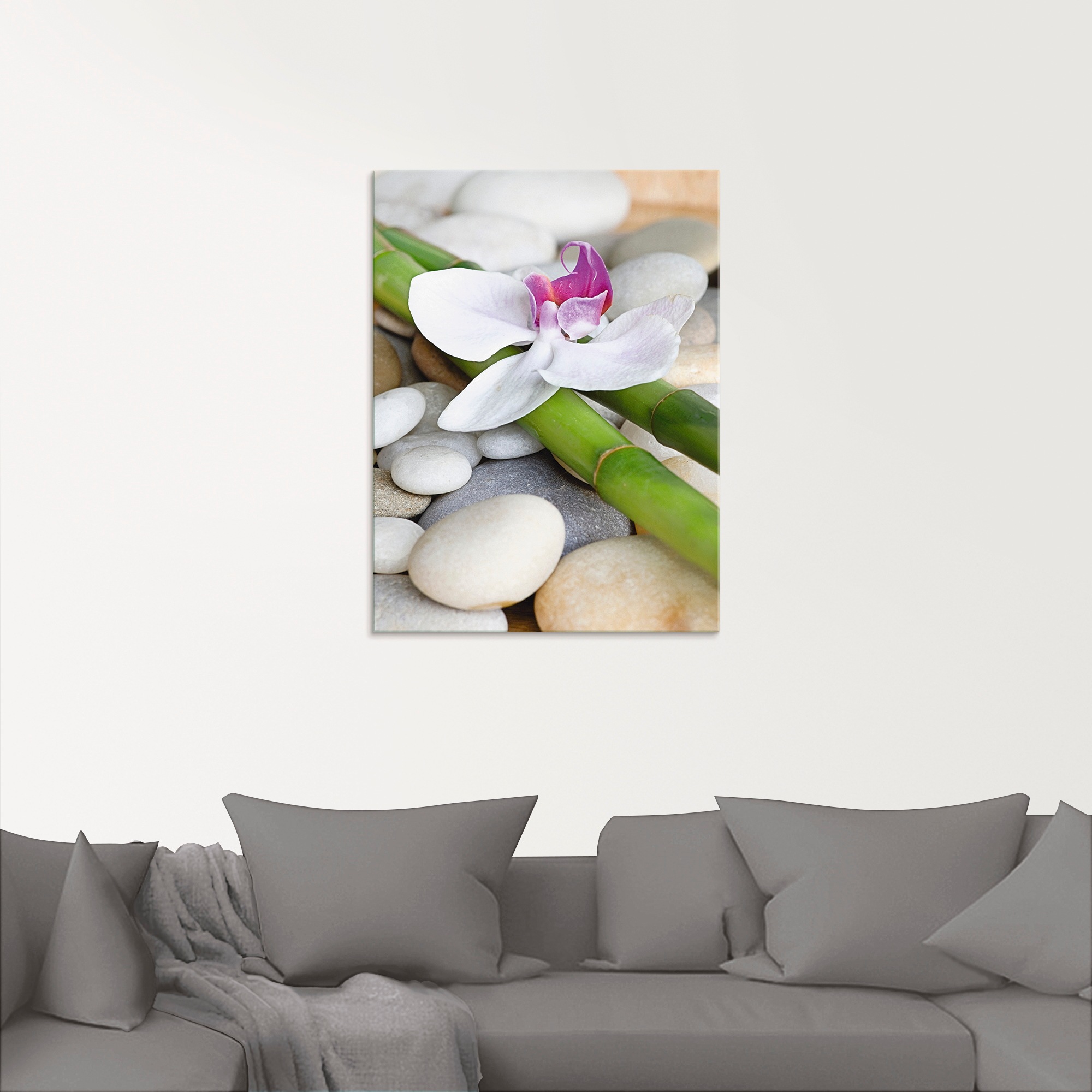 Artland Glasbild »Zen Orchidee«, Zen, (1 St.), in verschiedenen Größen