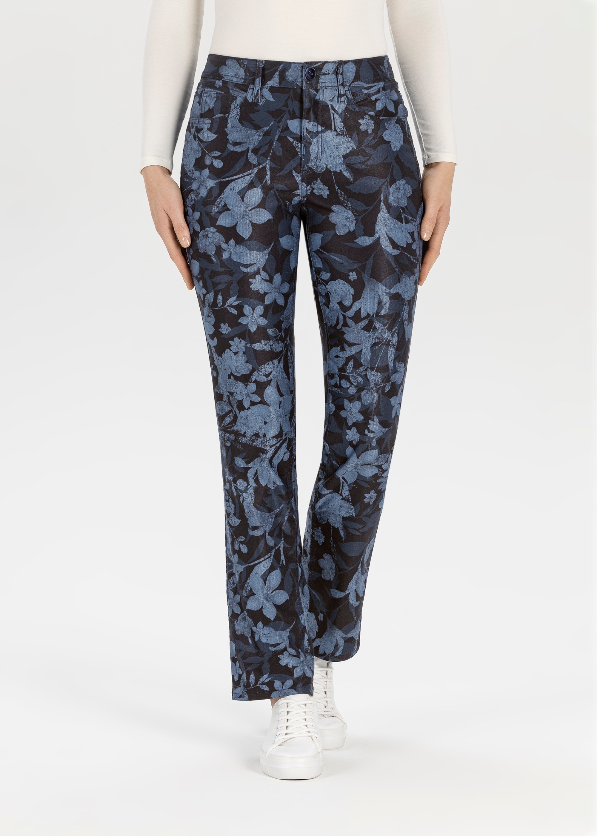 Stehmann Taillenhose, mit All-Over Print