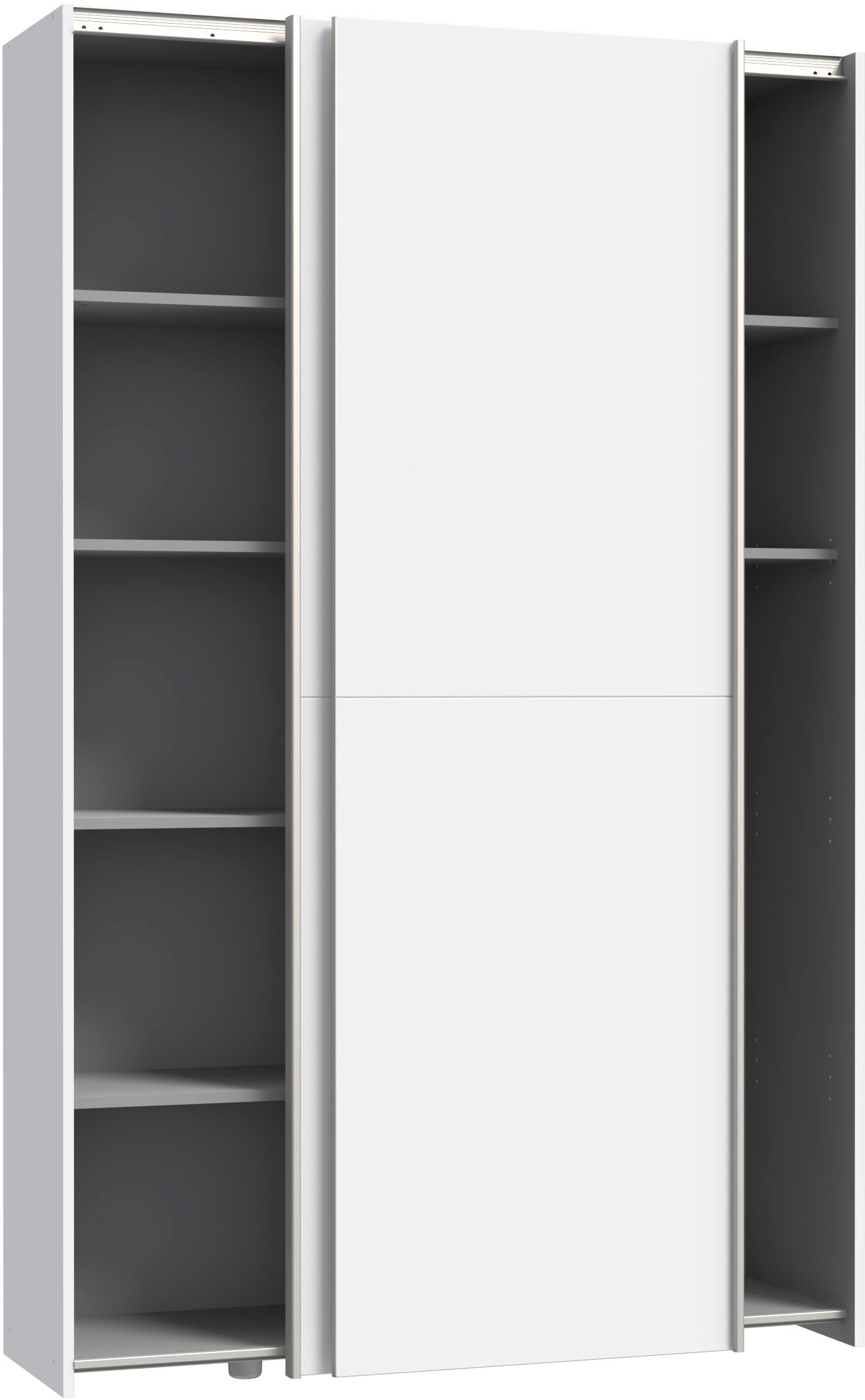 INOSIGN Wäscheschrank »Ozzula, Mehrzweckschrank, Schwebetürenschrank, Garderobenschrank«, (B/H/T ca. 120/190,5/42cm, 2 Türen, 6 Einlegeböden,), FSC® zertifiziert, variable Inneinteilung, 42cm tief, Made in Europe