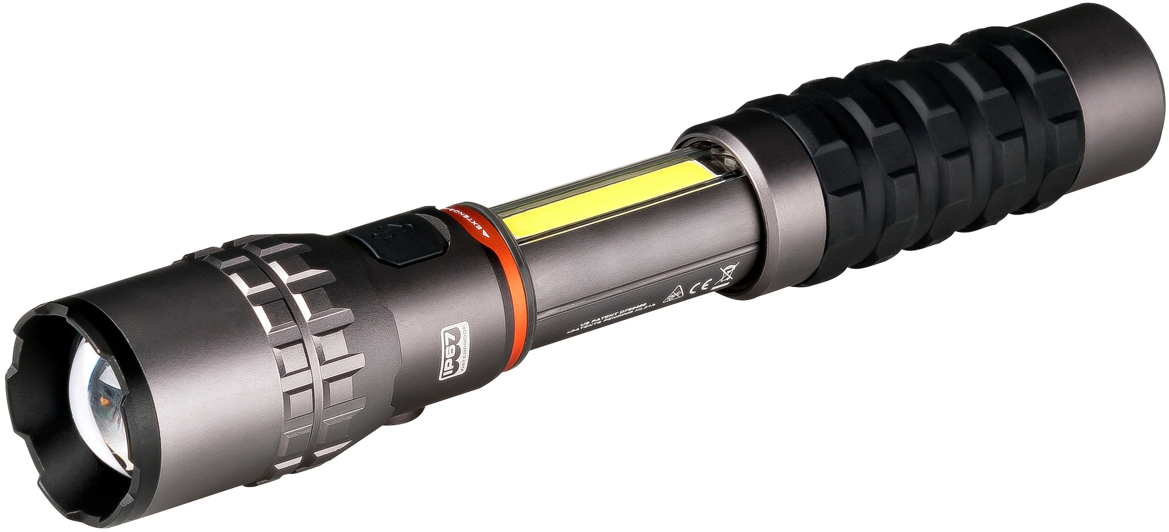 NEBO LED Taschenlampe »Nebo SLYDE KING 2K« Taschenlampe inkl. Ladekabel,  2.000-Lumen-Lampe-4-fach-Zoom sowie 500-Lumen-C•O•B-Arbeitsleuchte