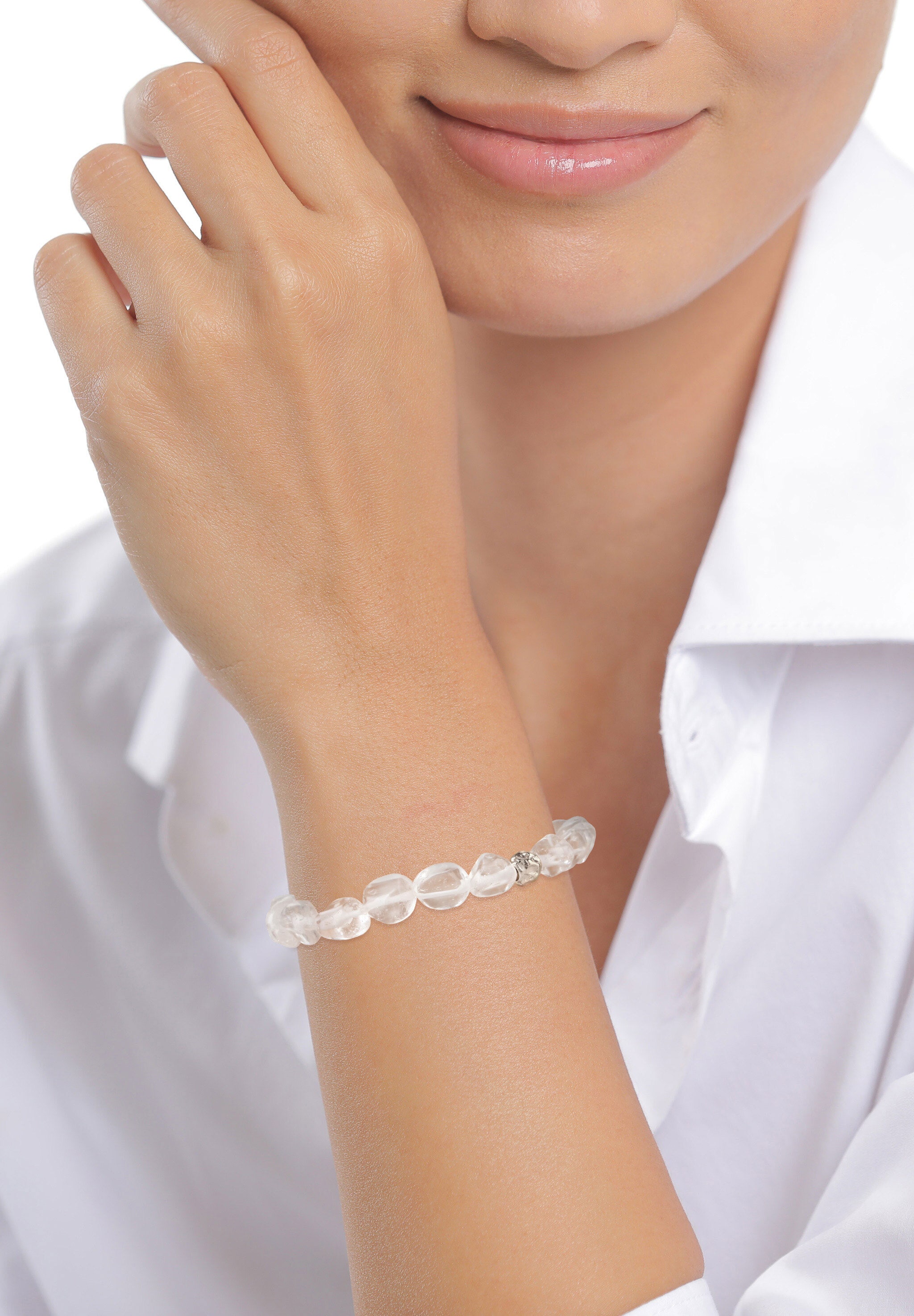 Elli Armkette »Armband Rock Crystals Transparent 925 Sterling Silber«