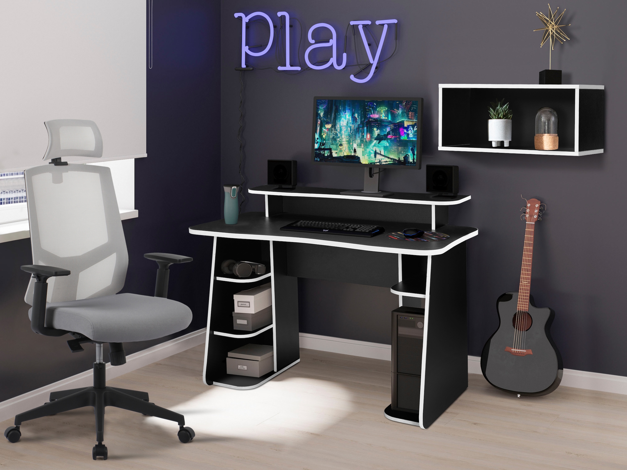 INOSIGN Chefsessel »Netti, Schreibtischstuhl, hochwertige ergonomische Ausstattung« () Kopfstütze, Armlehnen & Rückenlehne verstellbar