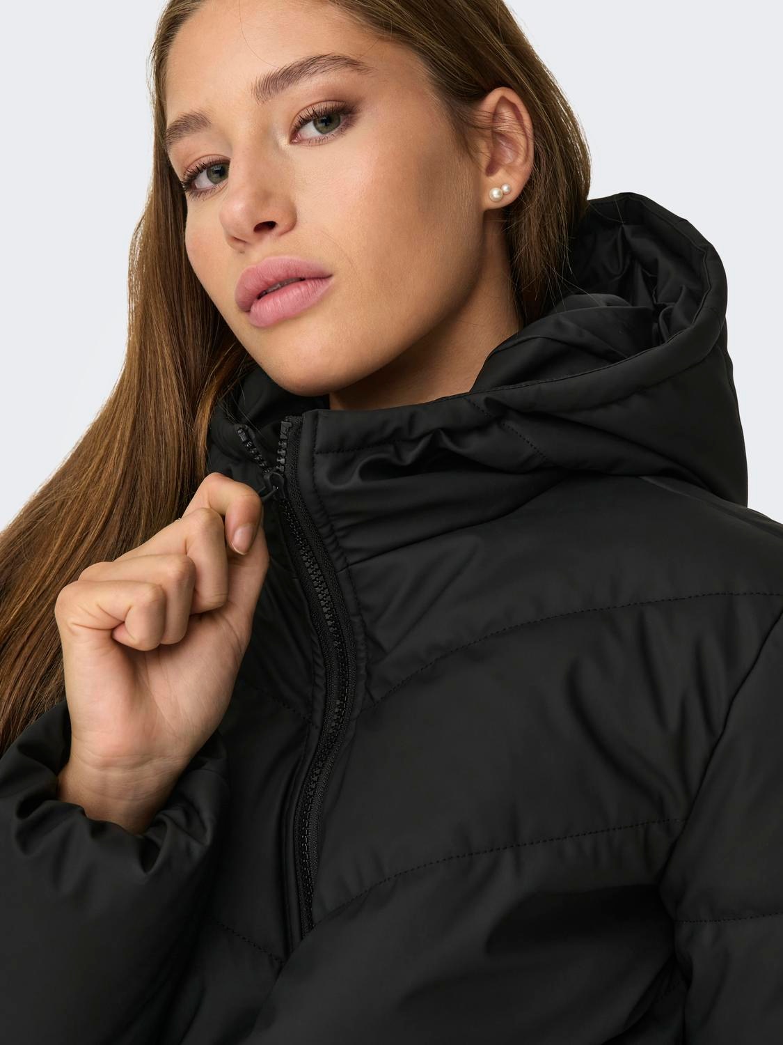 JDY Steppjacke »JDYARNHEM WATER REP SHORT PUFFA OTW NOOS«, mit Kapuze