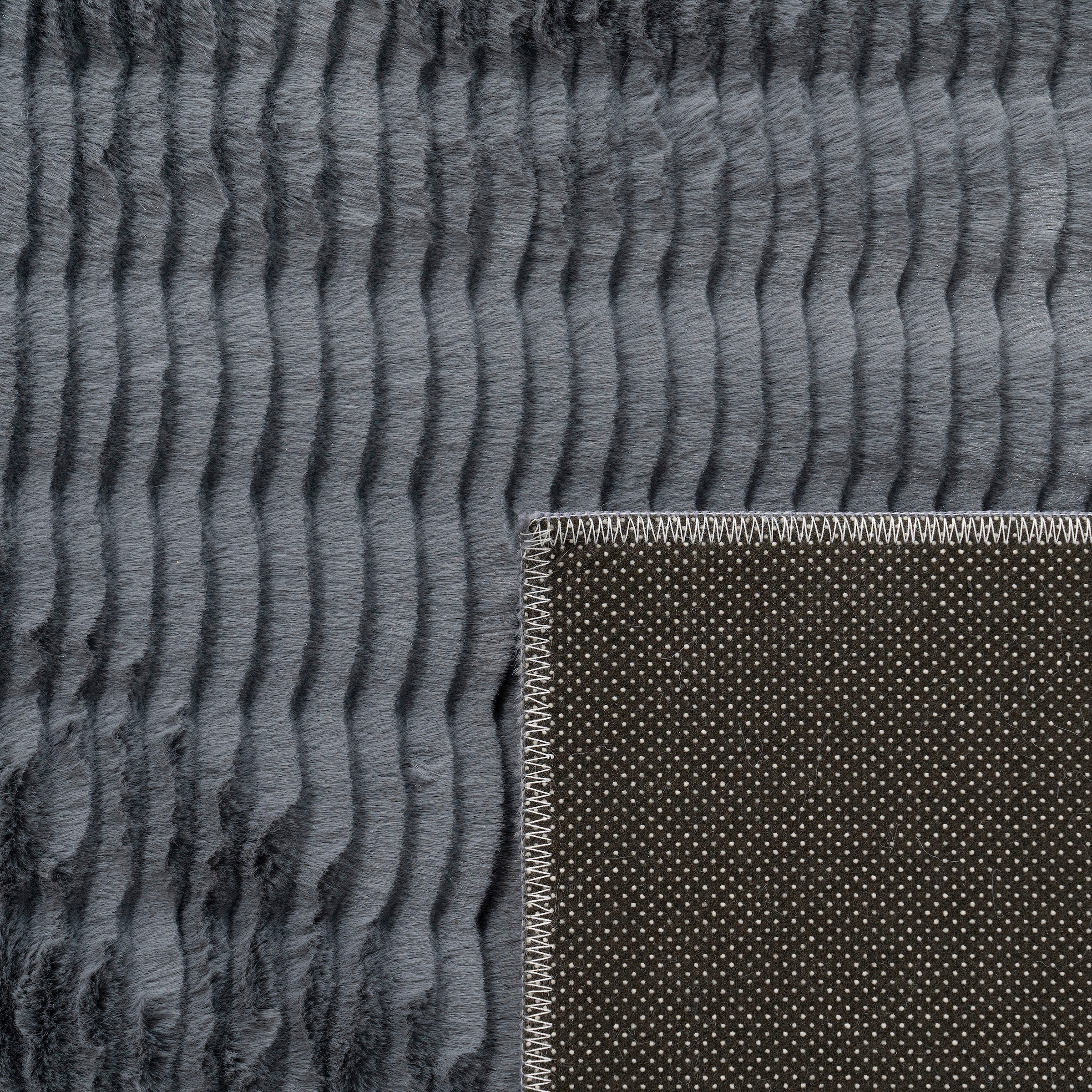 Paco Home Hochflor-Teppich »Arnheim 743«, rechteckig, 27 mm Höhe, Uni Farben, Wellen Muster, besonders weich, Hoch-Tief Effekt