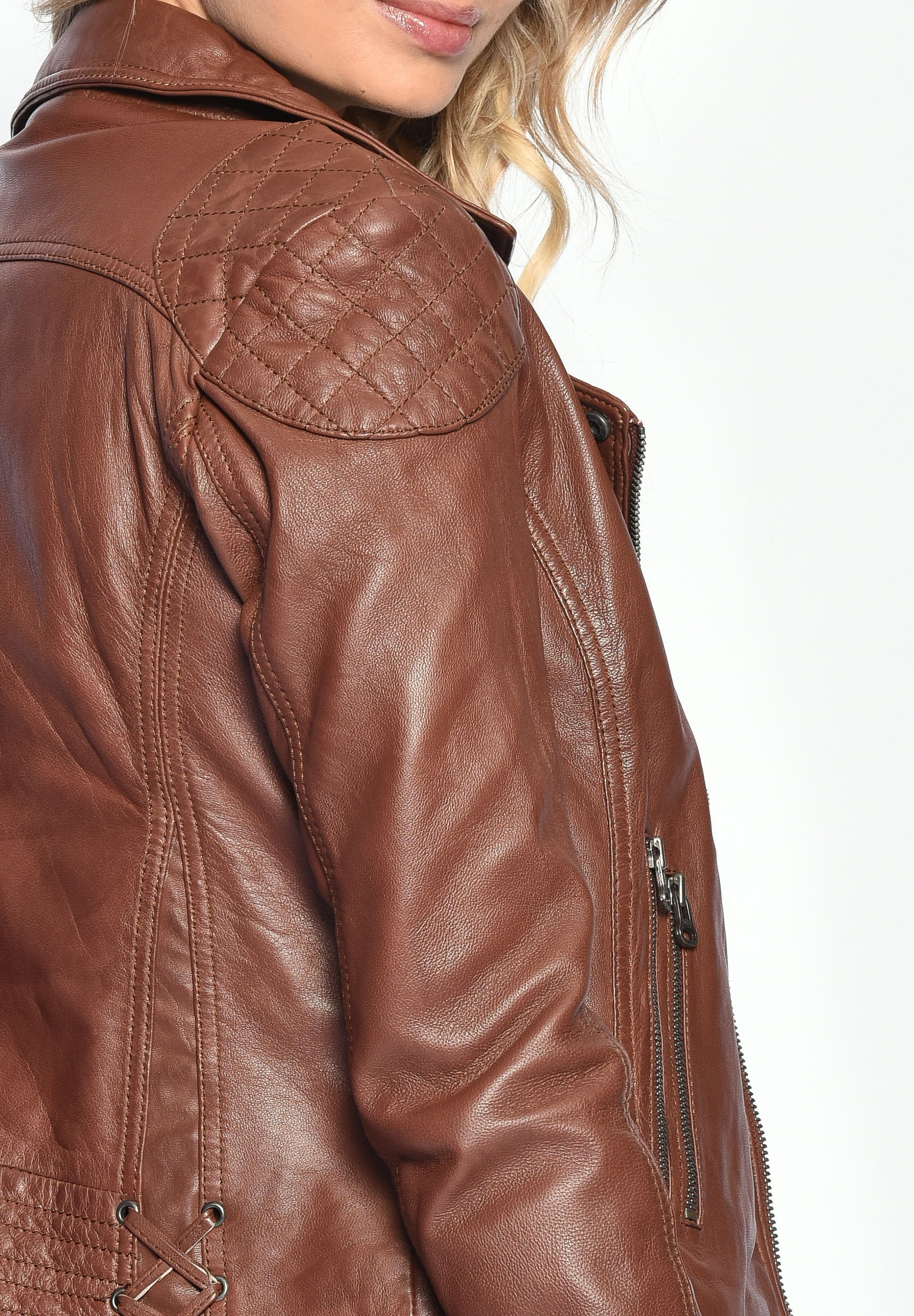 Maze Bikerjacke »Lederjacke Ibiza«