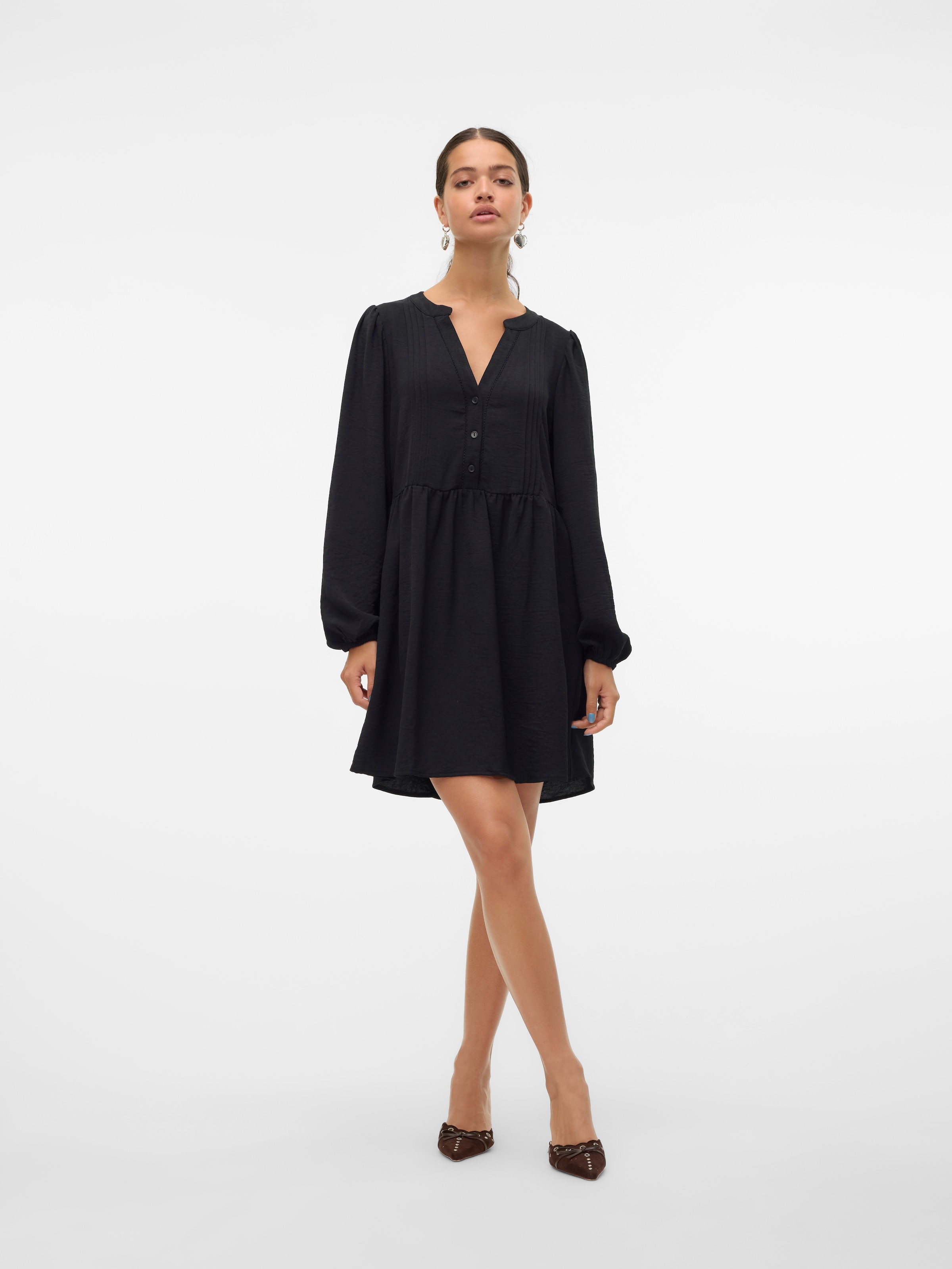 Vero Moda Tunikakleid »VMEMMA LS LACE DRESS WVN GA NOOS«